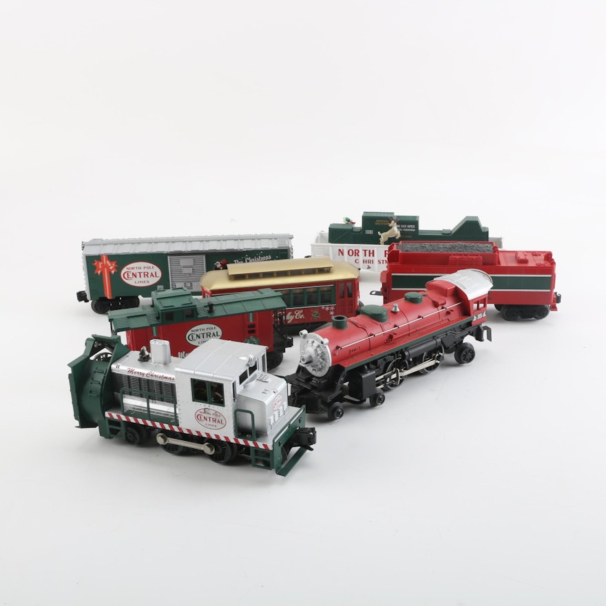Lionel North Pole Central Lines Train Set and Rotary Snow Plow