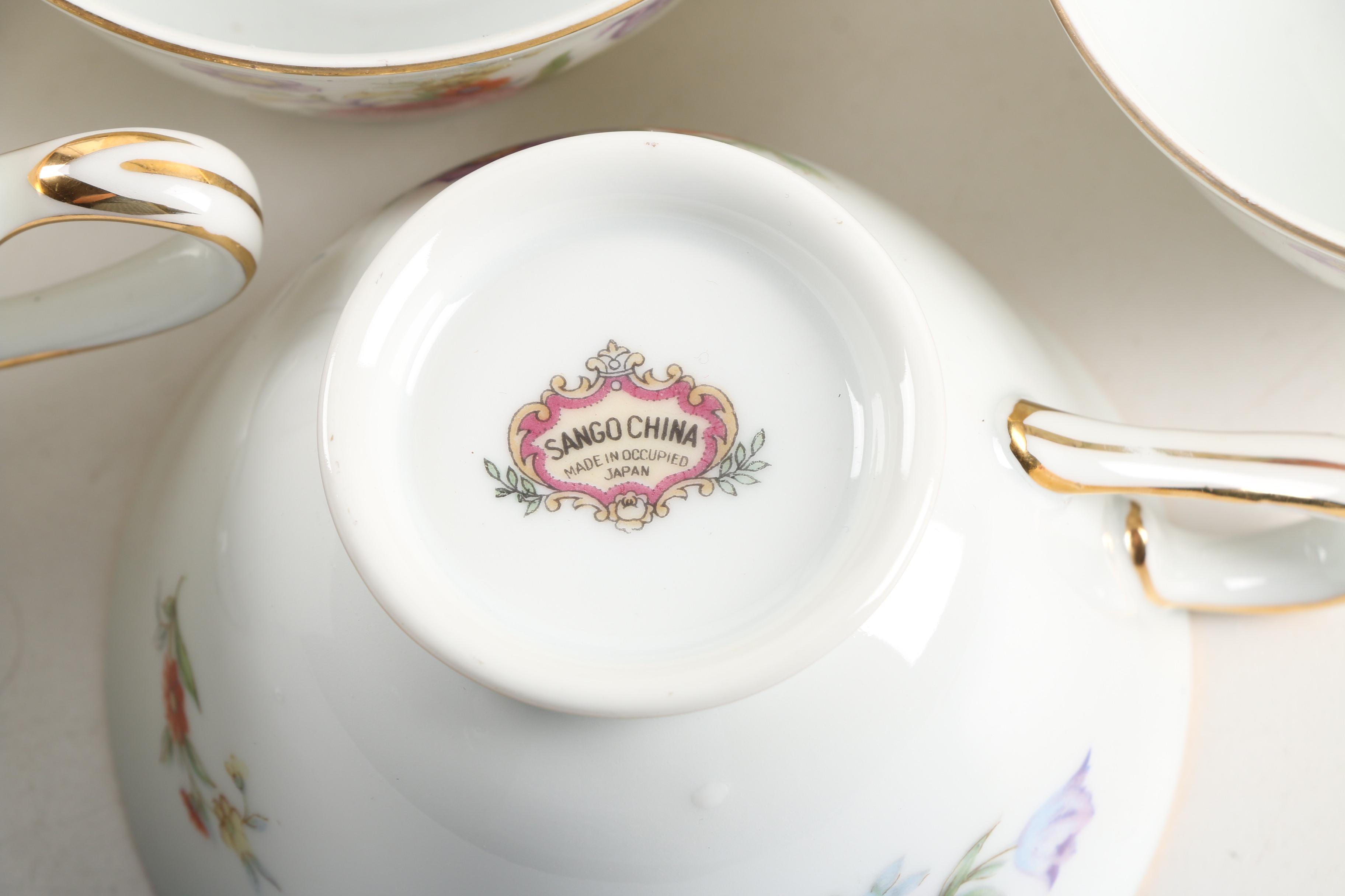 Sango China Floral Themed Tableware