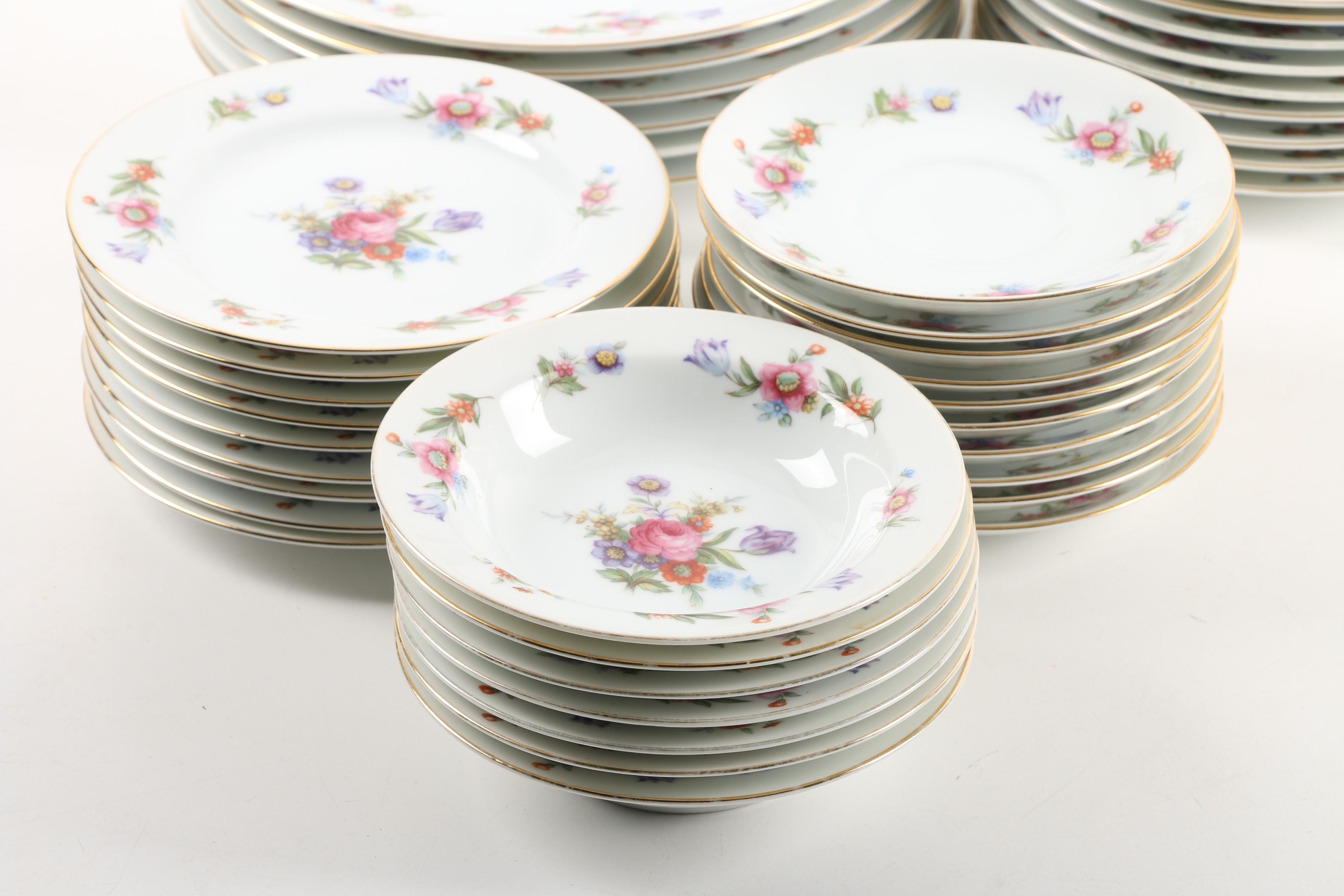 Sango China Floral Themed Tableware