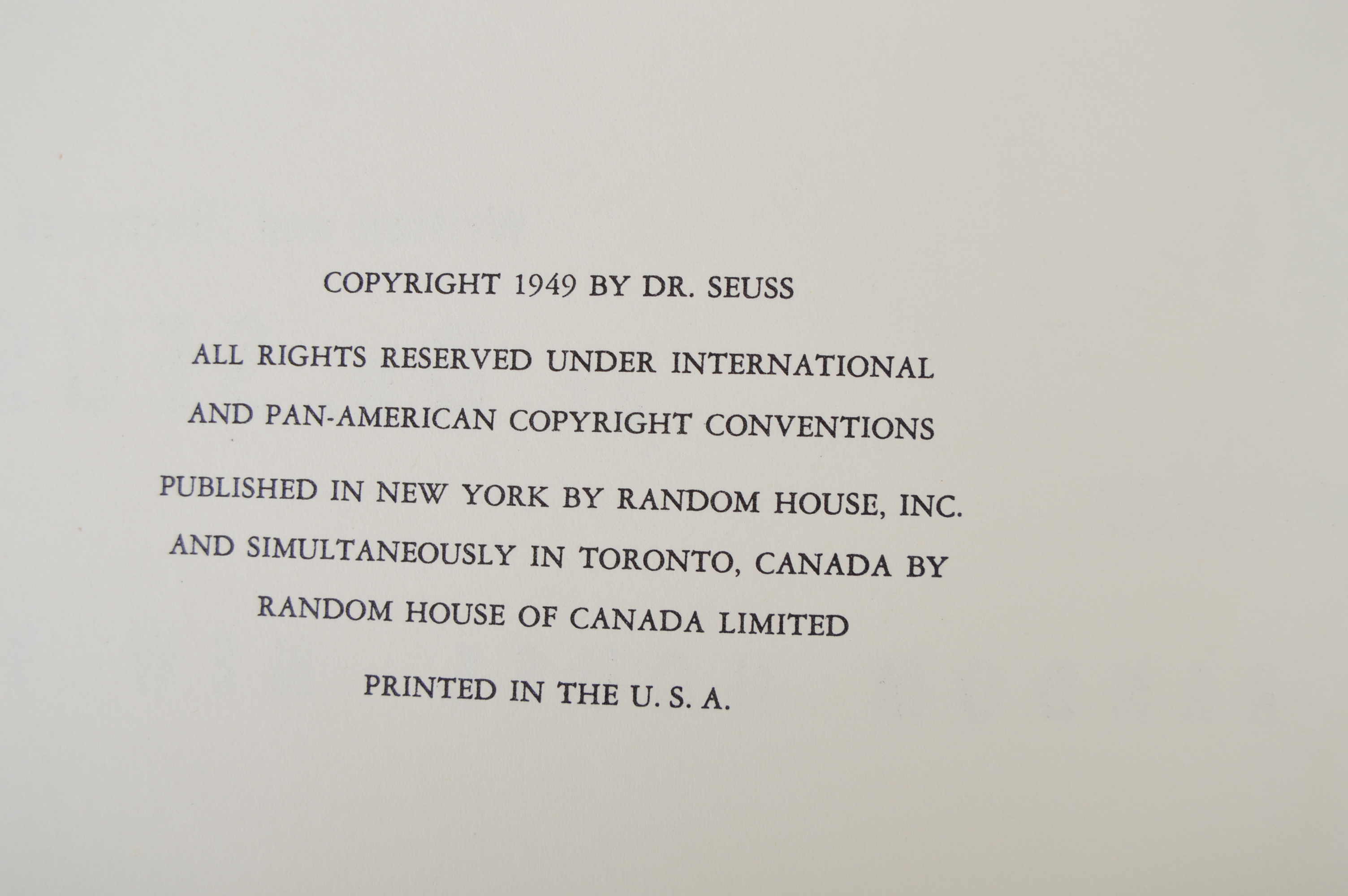 1949 "Bartholomew and the Oobleck" by Dr. Seuss