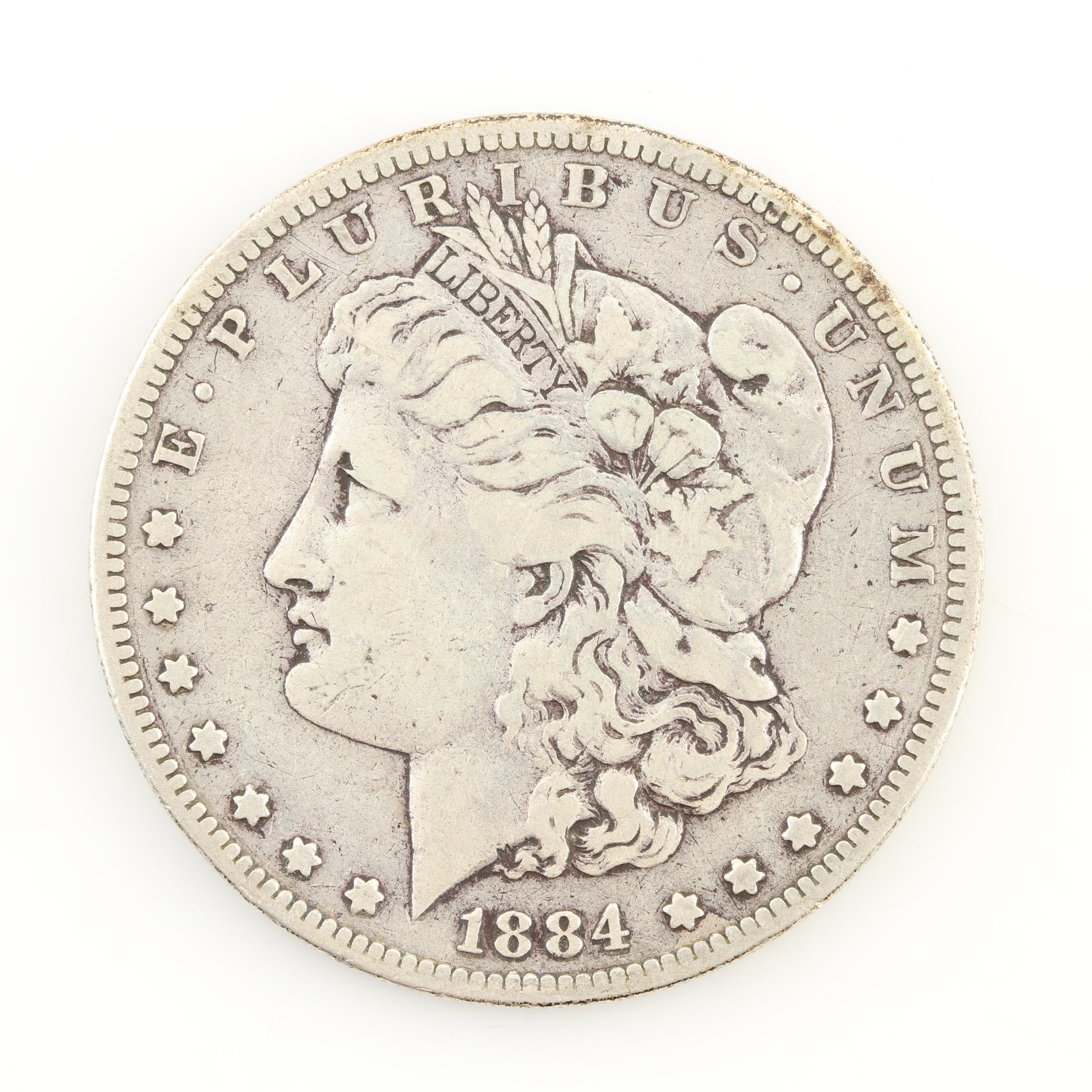 1884-S, 1886 and 1887 Morgan Silver Dollars