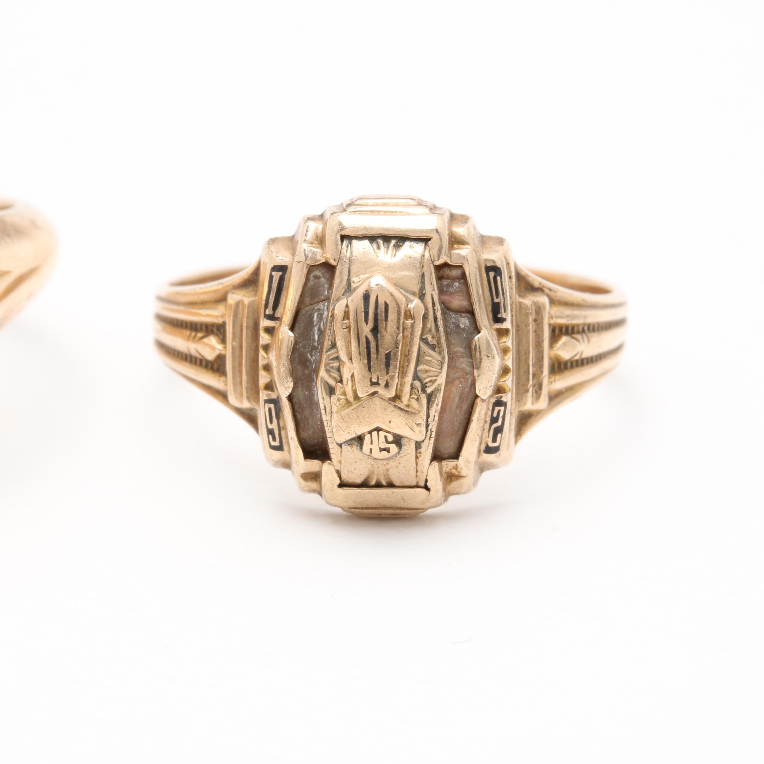 Vintage 10K Yellow Gold Rings