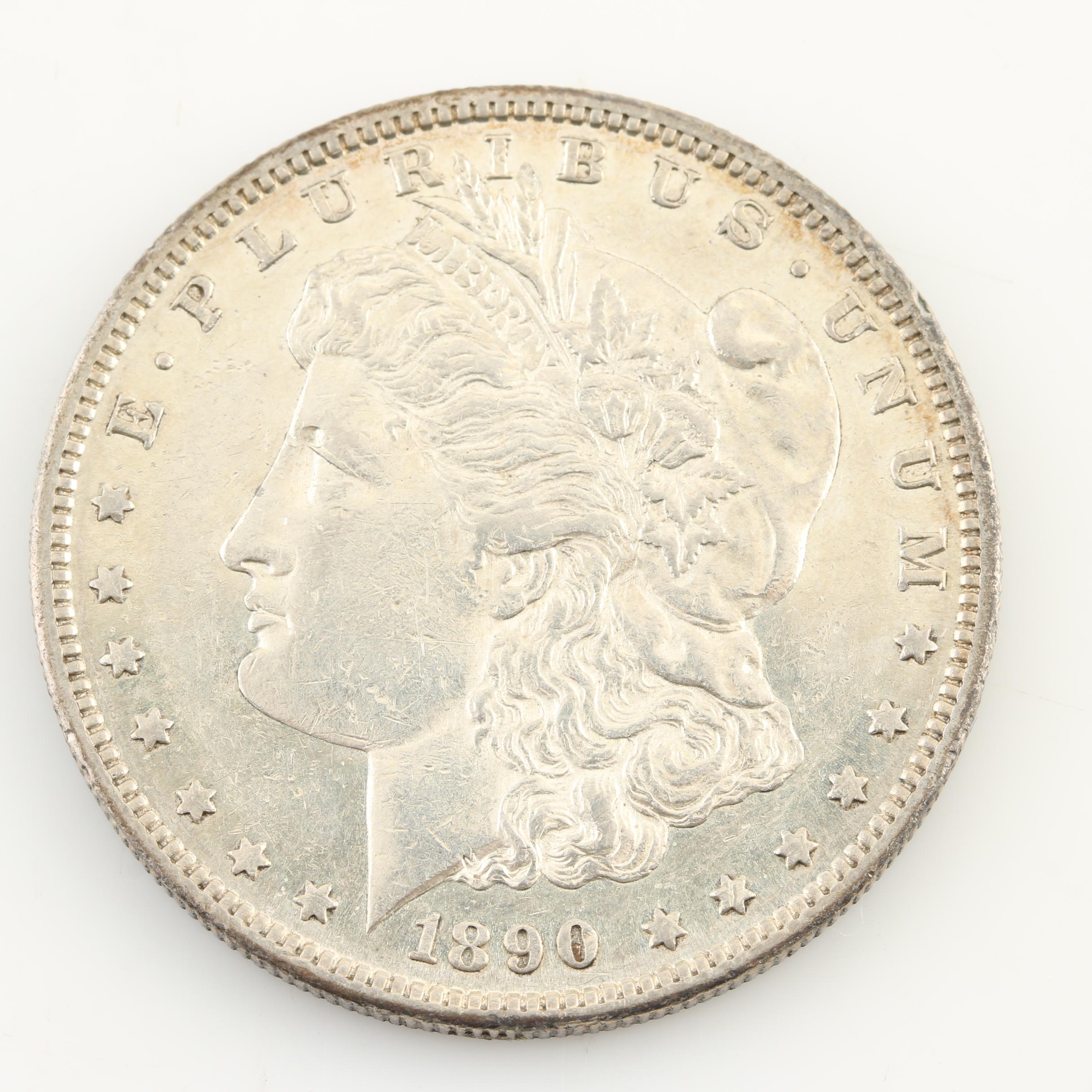 1889, 1890-O and 1890-S Morgan Silver Dollars