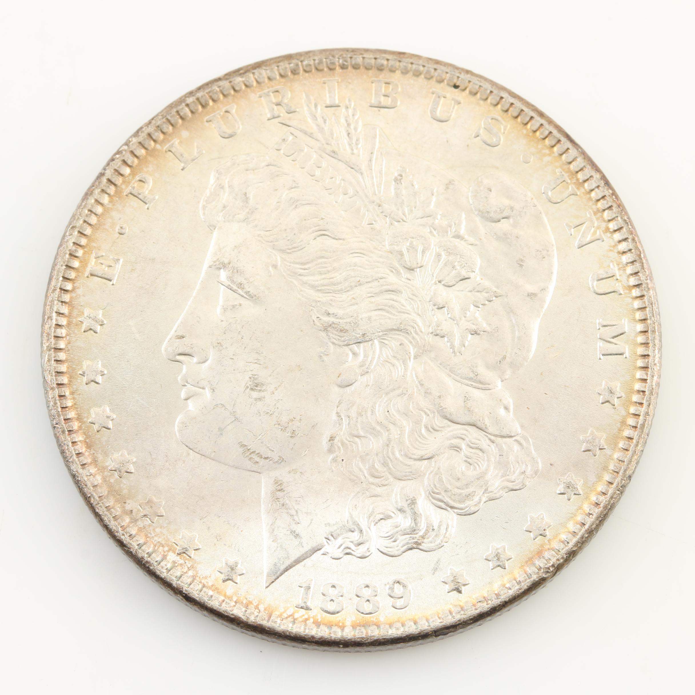 1889, 1890-O and 1890-S Morgan Silver Dollars