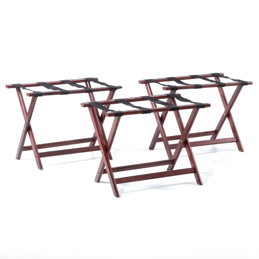 Three Folding Luggage Stands