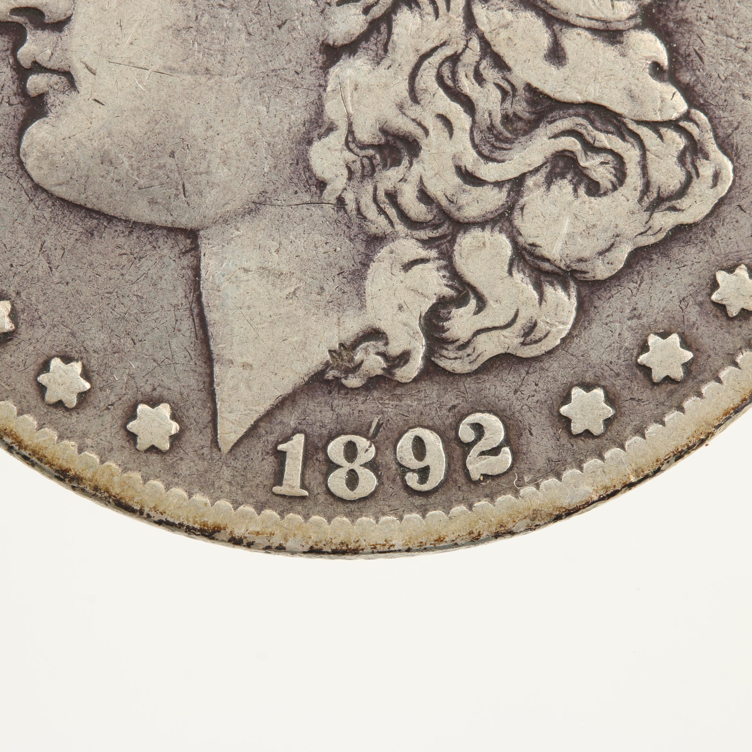 1892 Morgan Silver Dollar