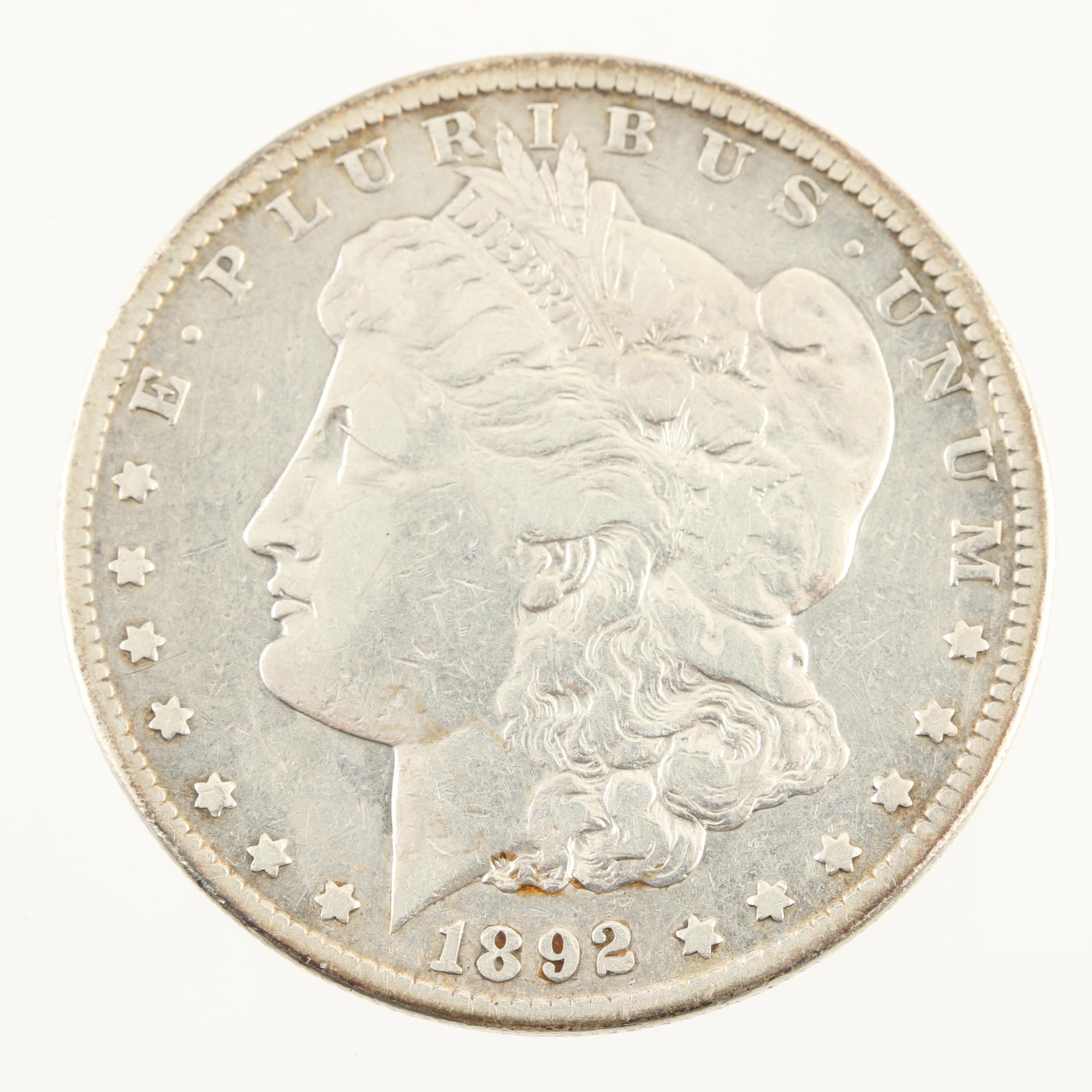 1892 Carson City Morgan Silver Dollar