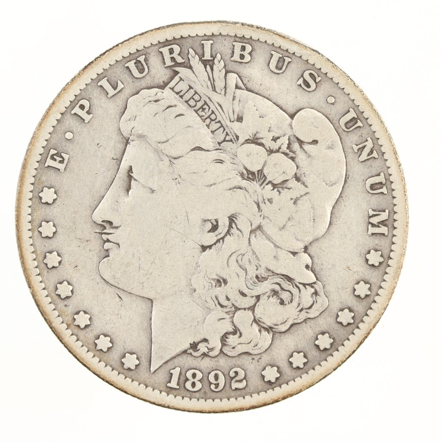 Low Mintage 1892-S Morgan Silver Dollar