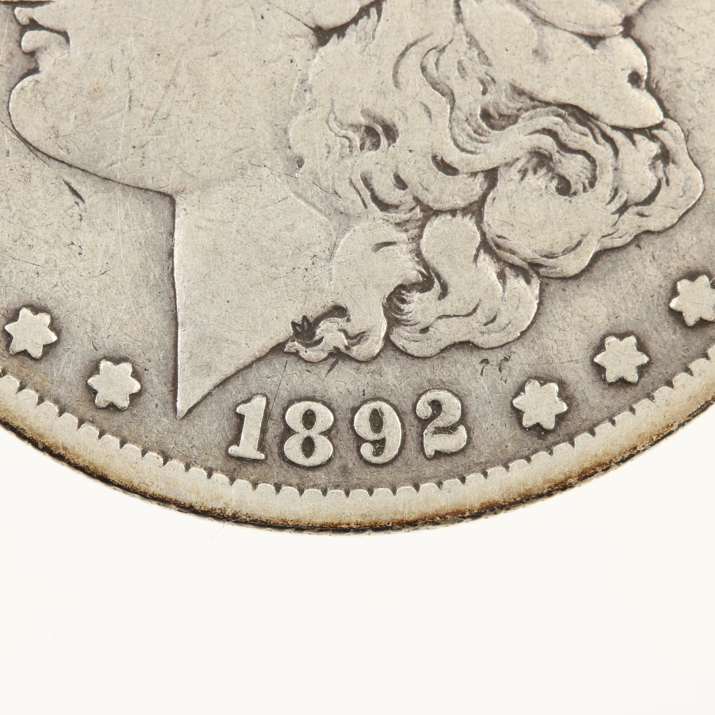 Low Mintage 1892-S Morgan Silver Dollar