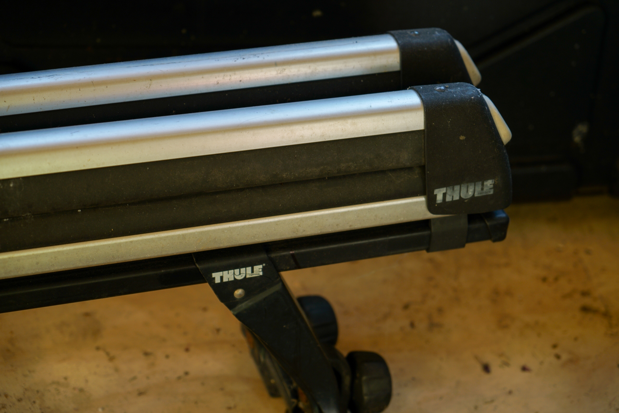 Thule Adventurer Rooftop Cargo Holder with Bike Rack and Rails