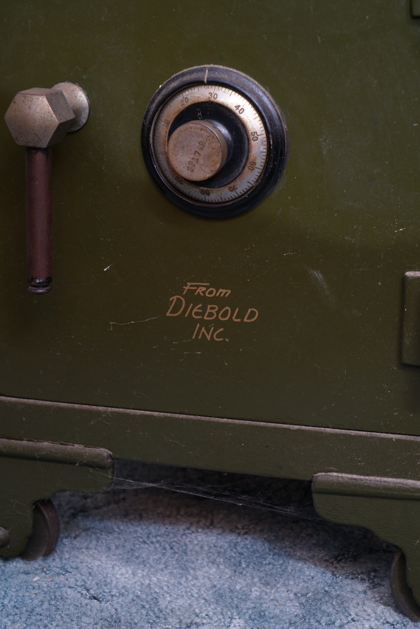 Vintage Diebold Inc. Combination Safe