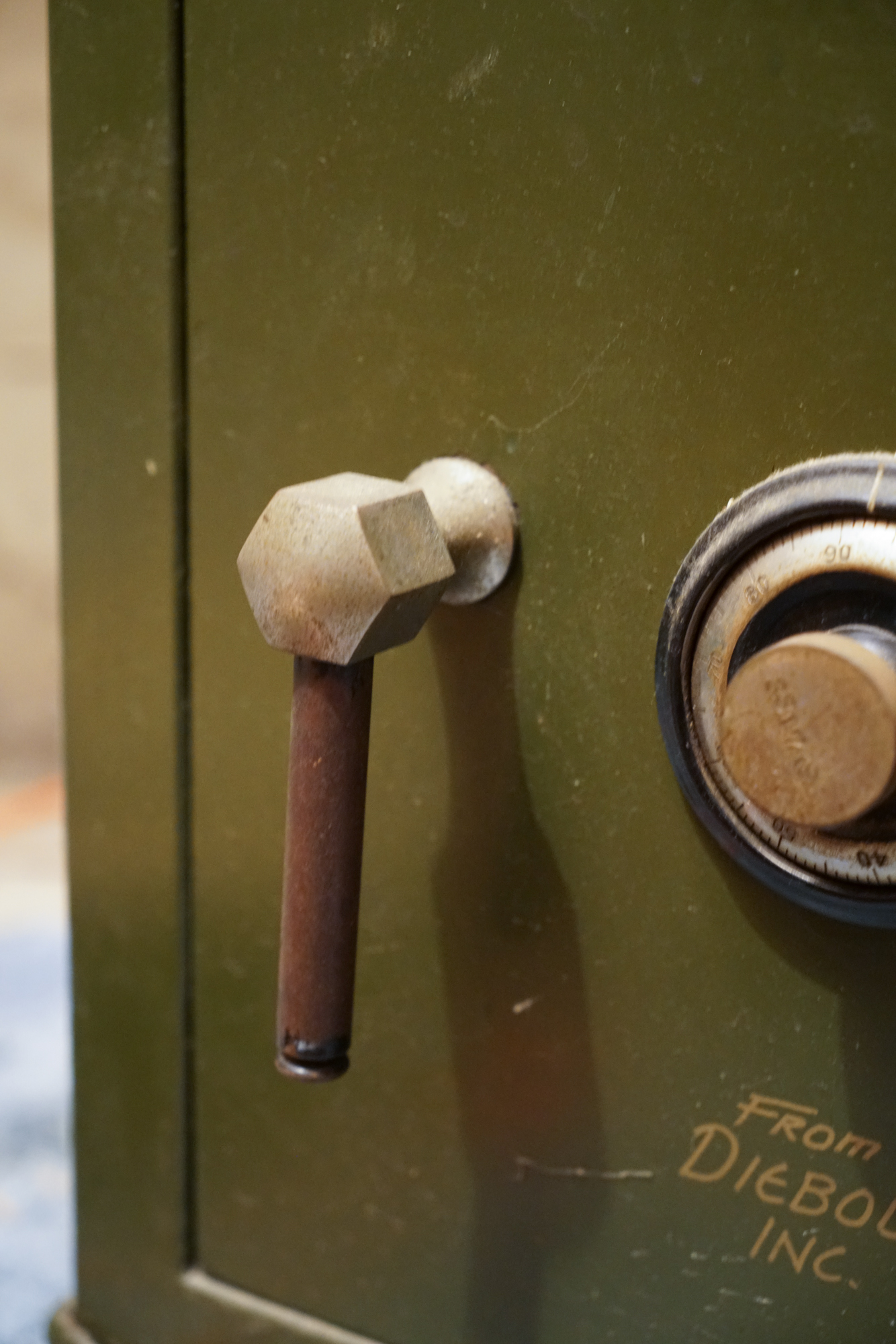 Vintage Diebold Inc. Combination Safe