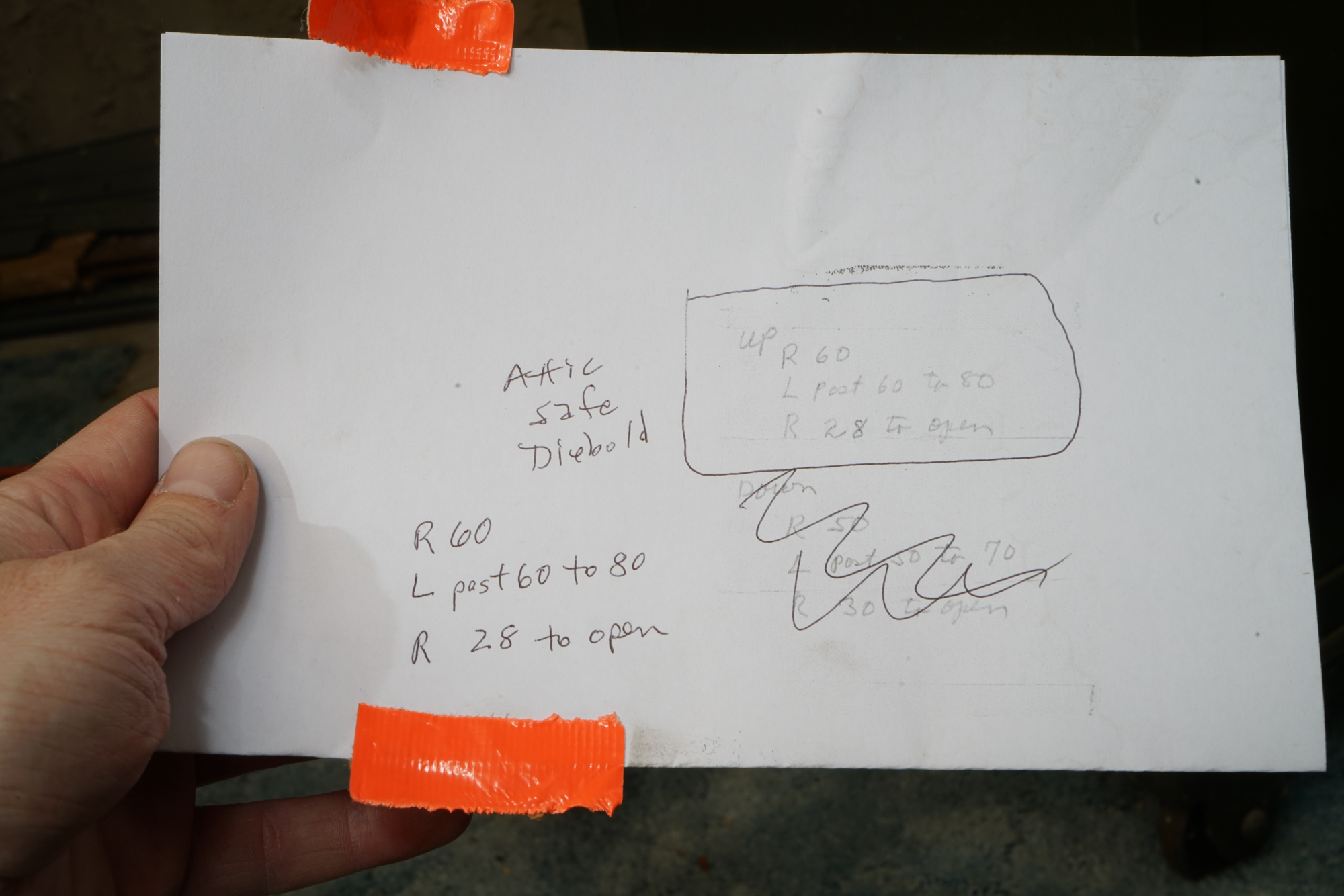 Vintage Diebold Inc. Combination Safe