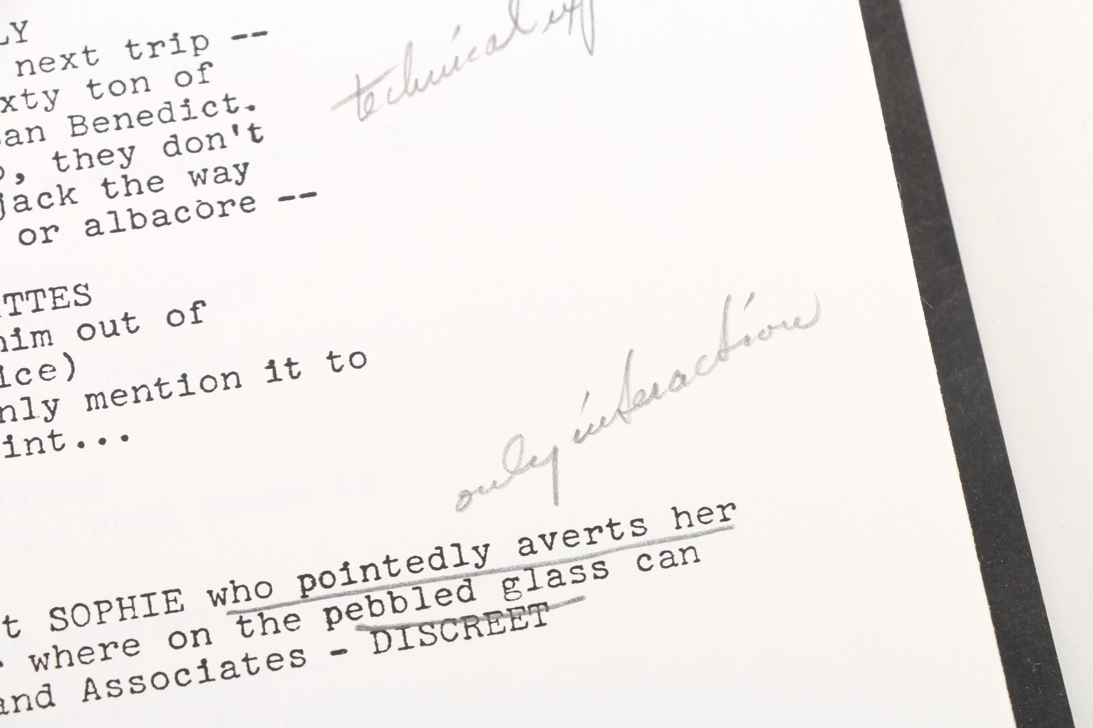 1973 "Chinatown" Screenplay by Robert Towne