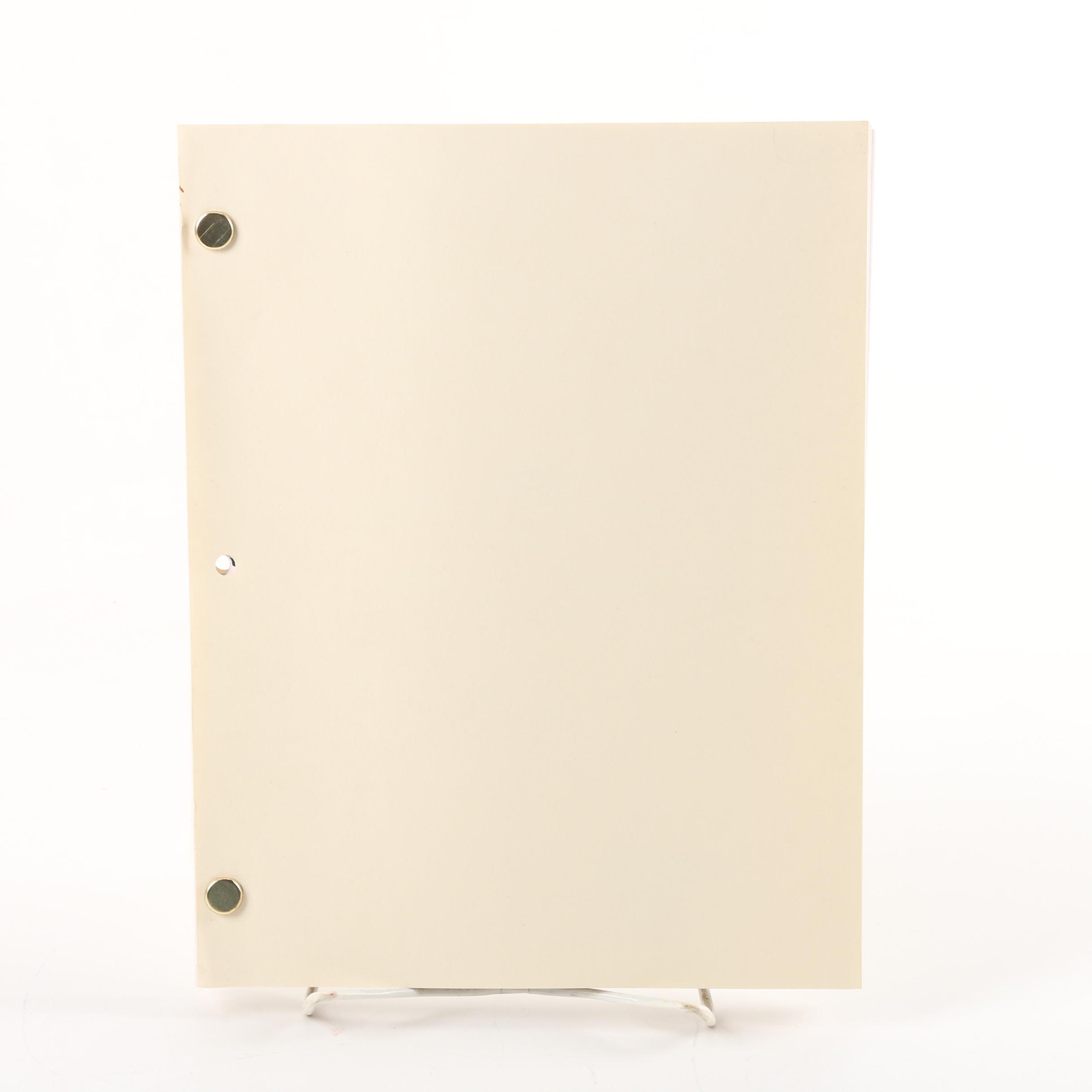 1984 "9½ Weeks" Film Screenplay