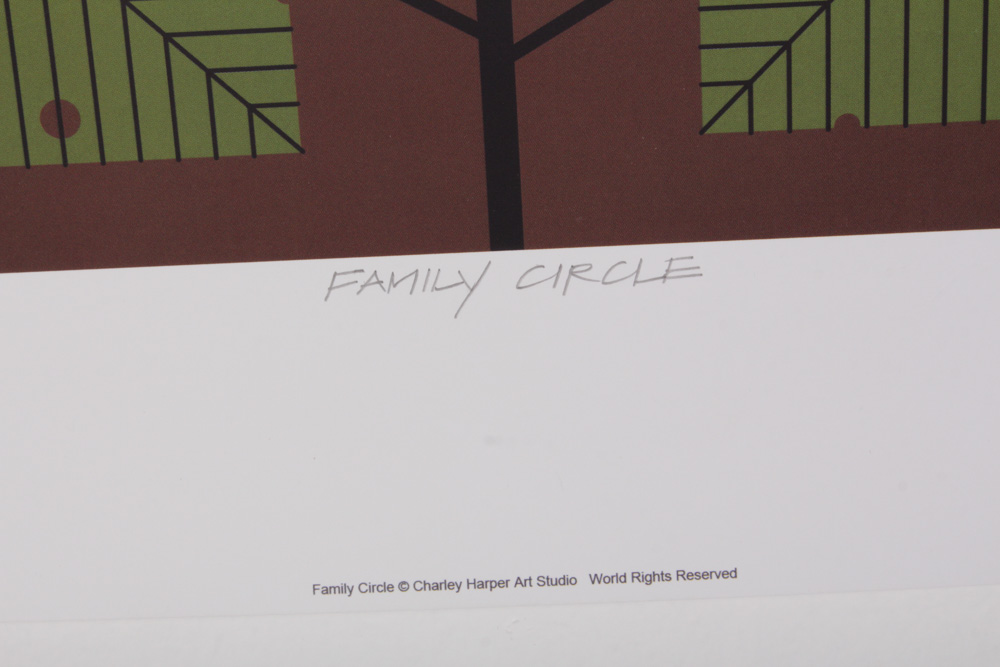Charley Harper "Family Circle" Offset Lithograph