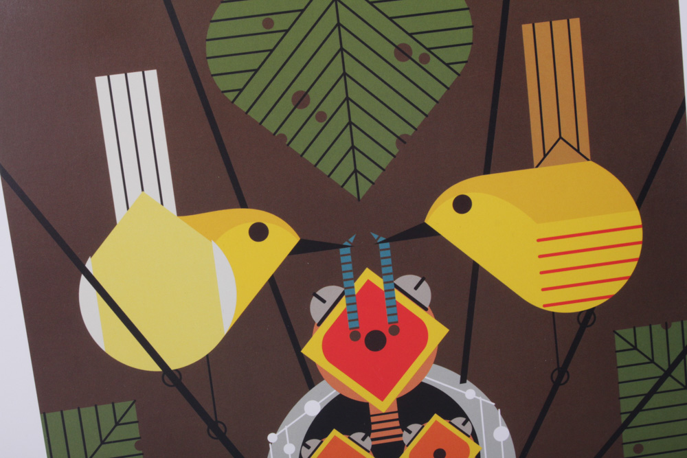Charley Harper "Family Circle" Offset Lithograph