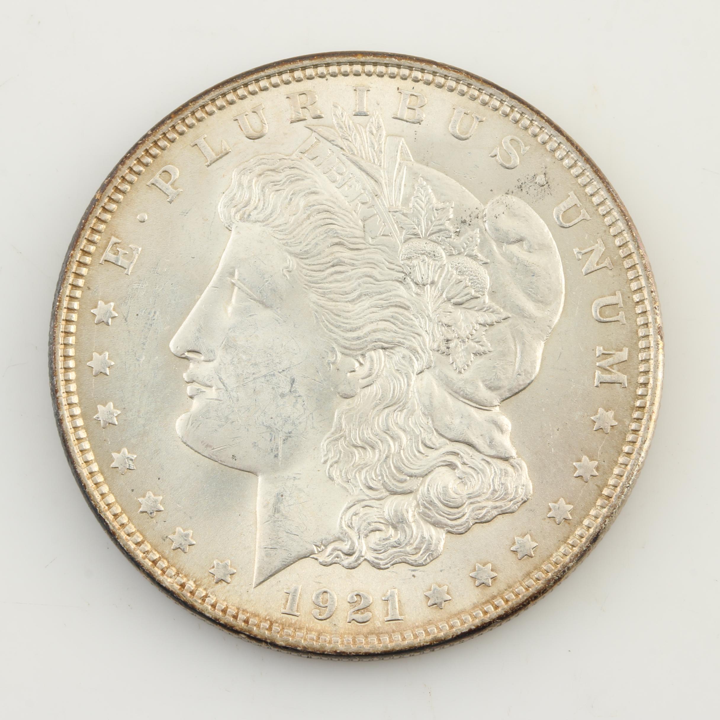 1921, 1921-D and 1921-S Morgan Silver Dollars