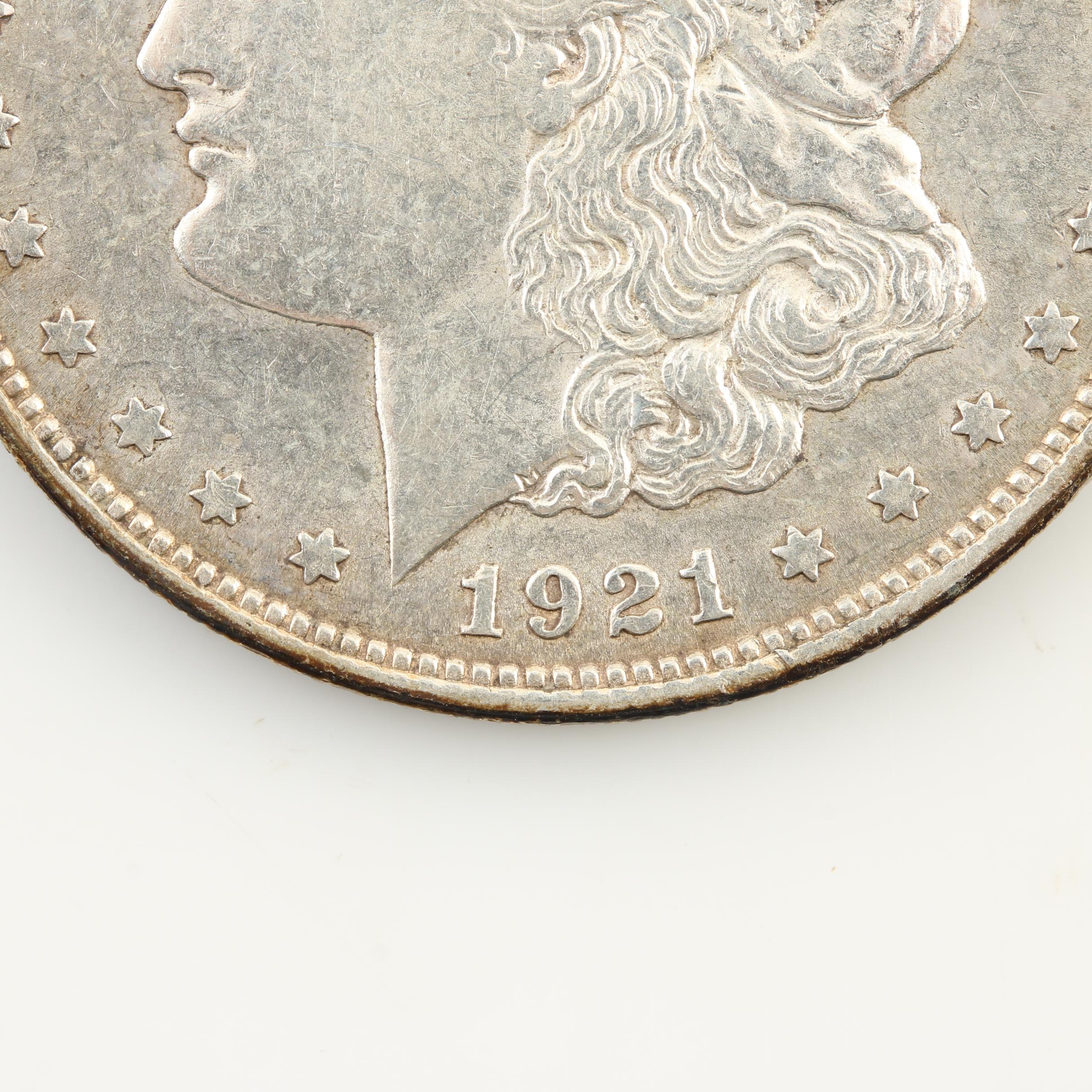 1921, 1921-D and 1921-S Morgan Silver Dollars