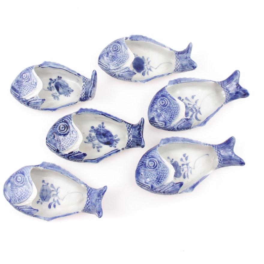 Antique Ceramic Fish Dishes