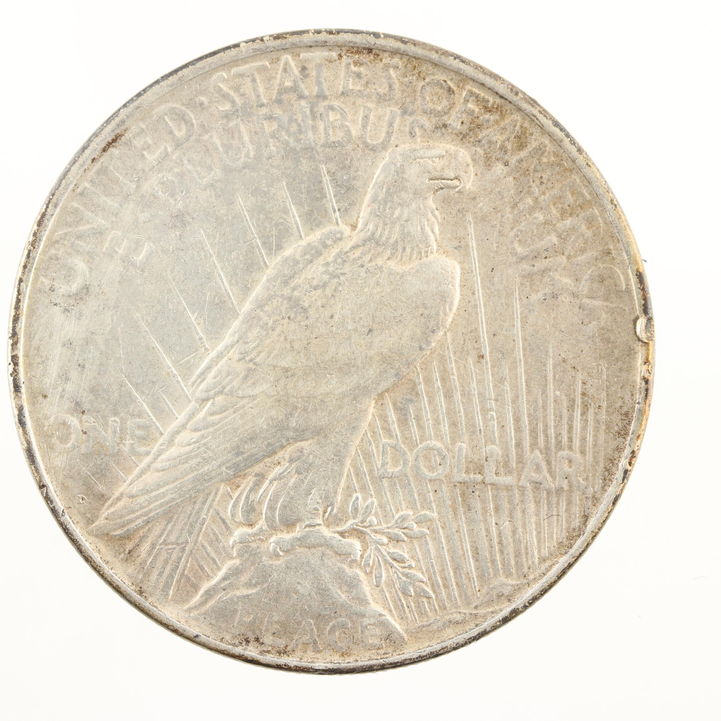 1927-D Peace Silver Dollar