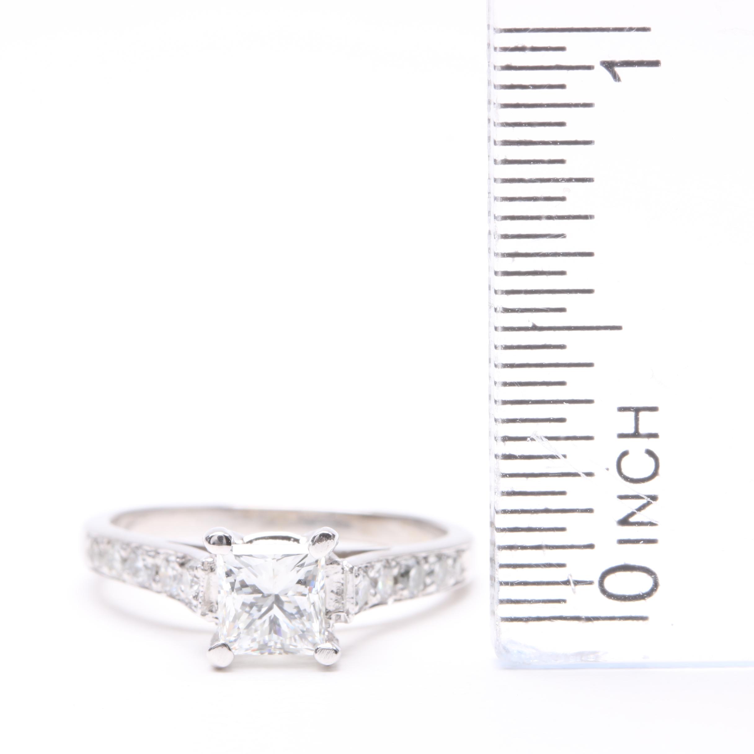 18K White Gold 0.95 CTW Diamond Ring
