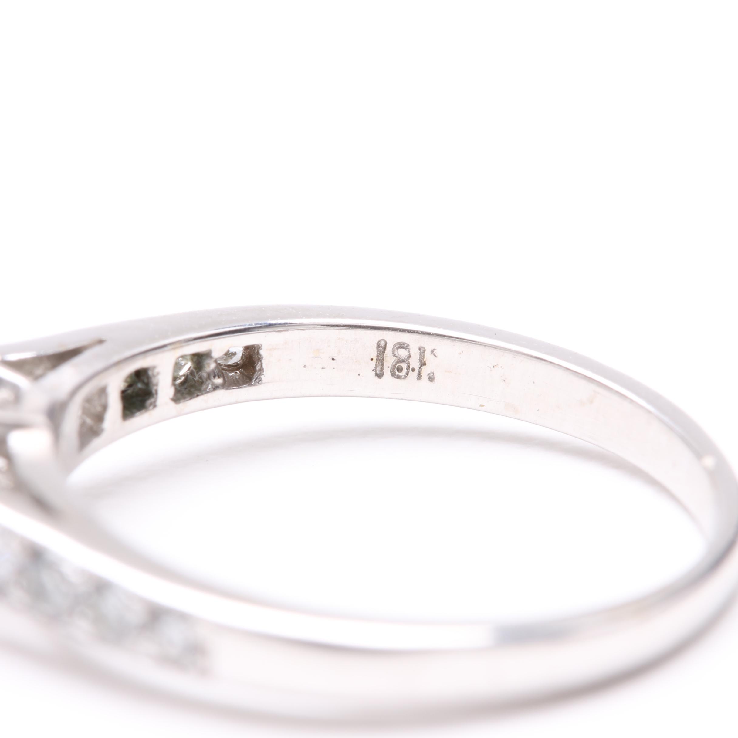 18K White Gold 0.95 CTW Diamond Ring