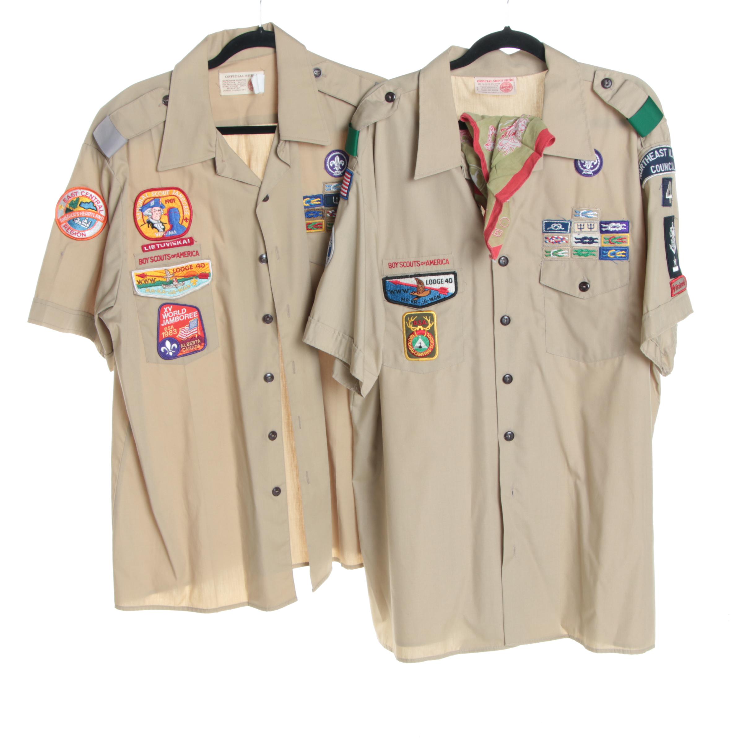 Circa 1980 Boy Scouts of America Scout Leader Uniforms