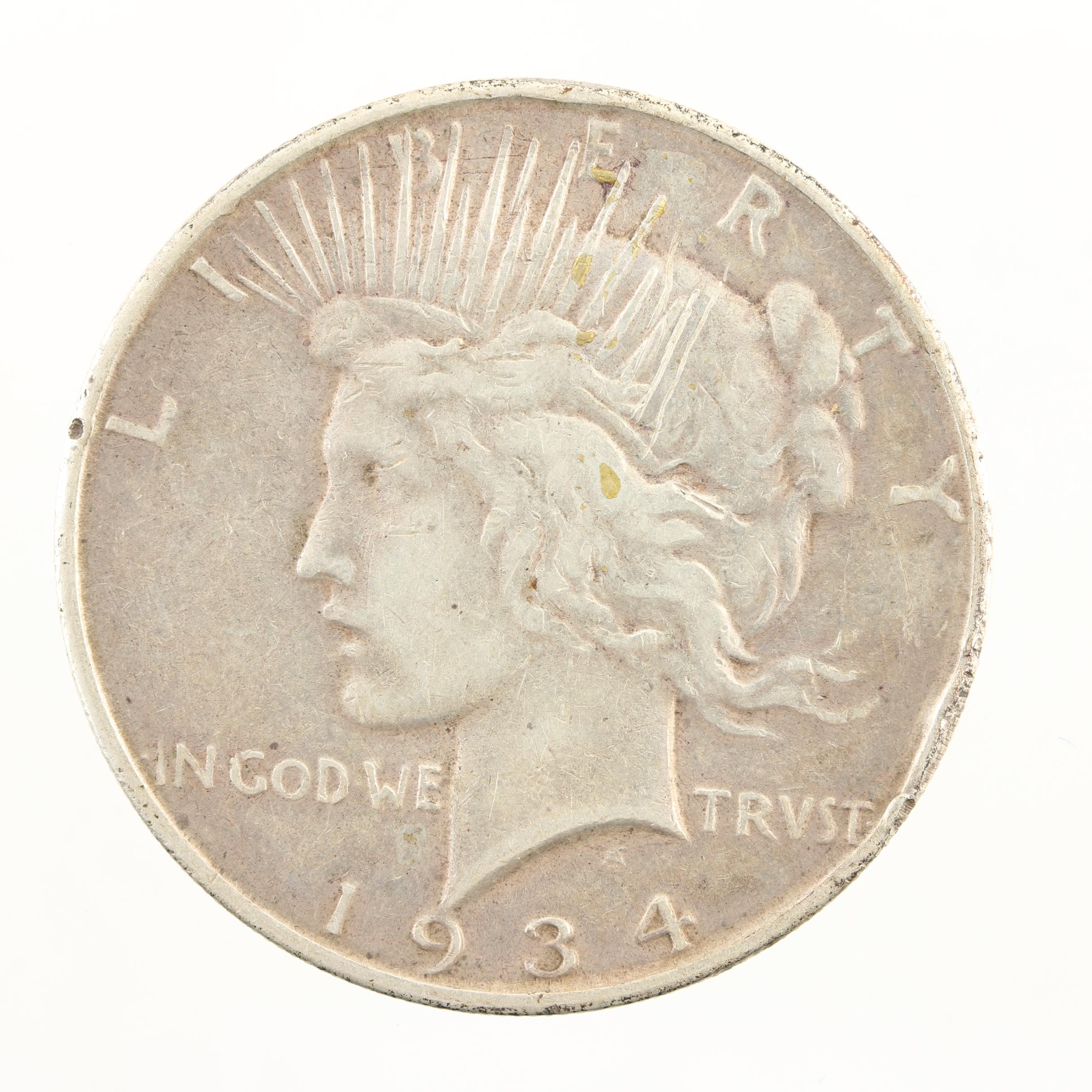 1934-D Peace Silver Dollar
