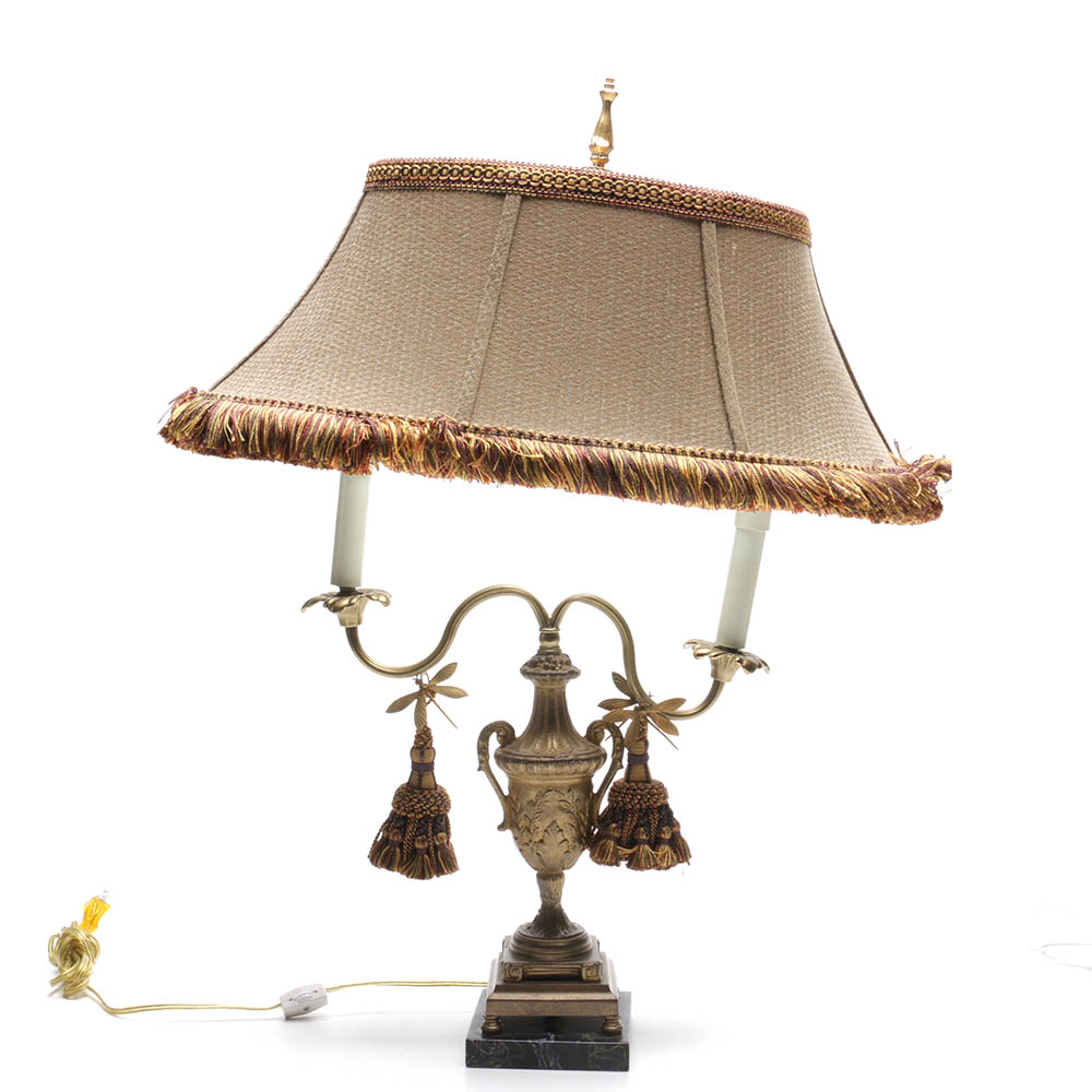 Frederick Cooper Dragonfly Double Candlestick Table Lamp