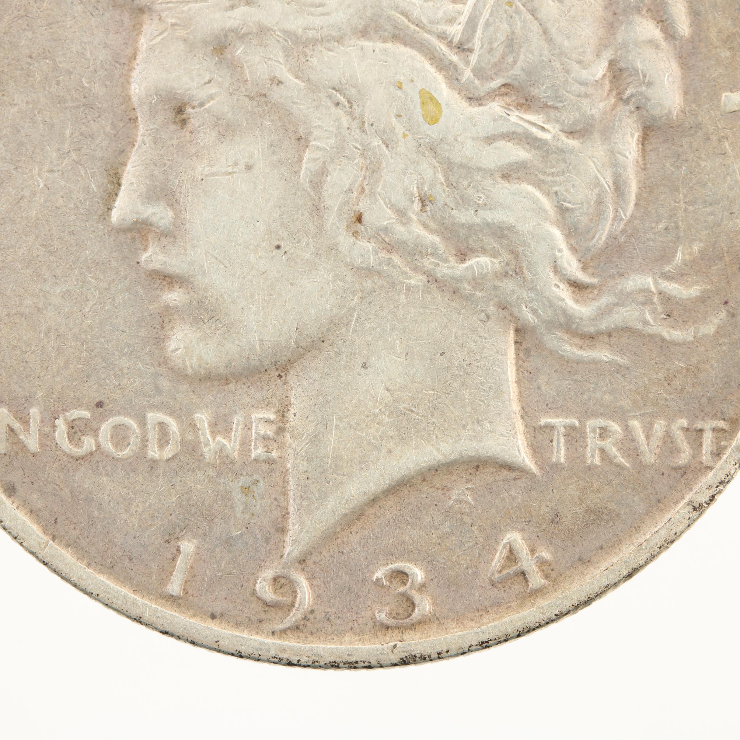 1934-D Peace Silver Dollar