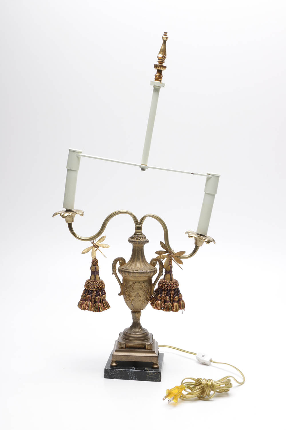 Frederick Cooper Dragonfly Double Candlestick Table Lamp