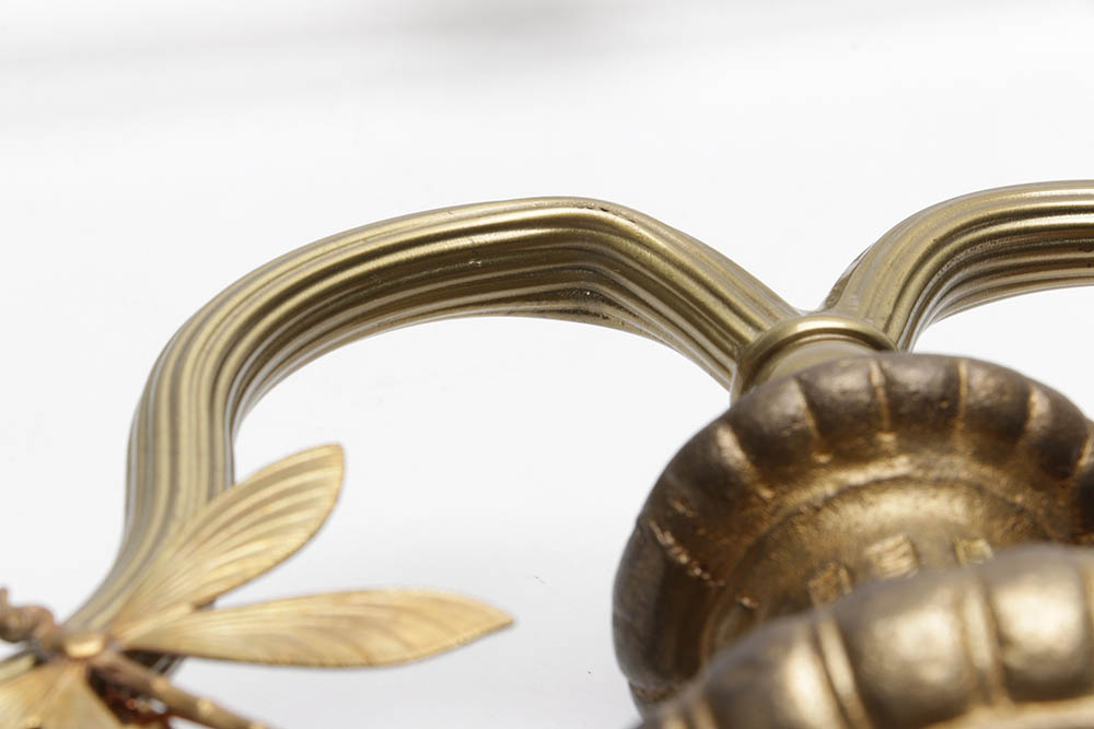 Frederick Cooper Dragonfly Double Candlestick Table Lamp