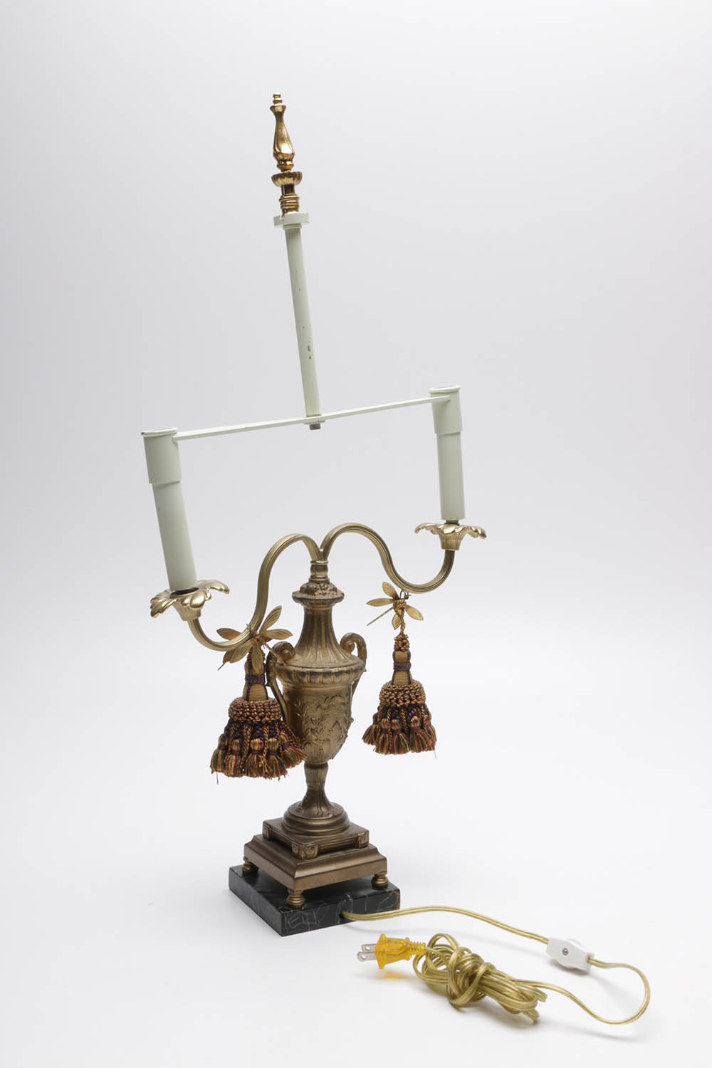 Frederick Cooper Dragonfly Double Candlestick Table Lamp