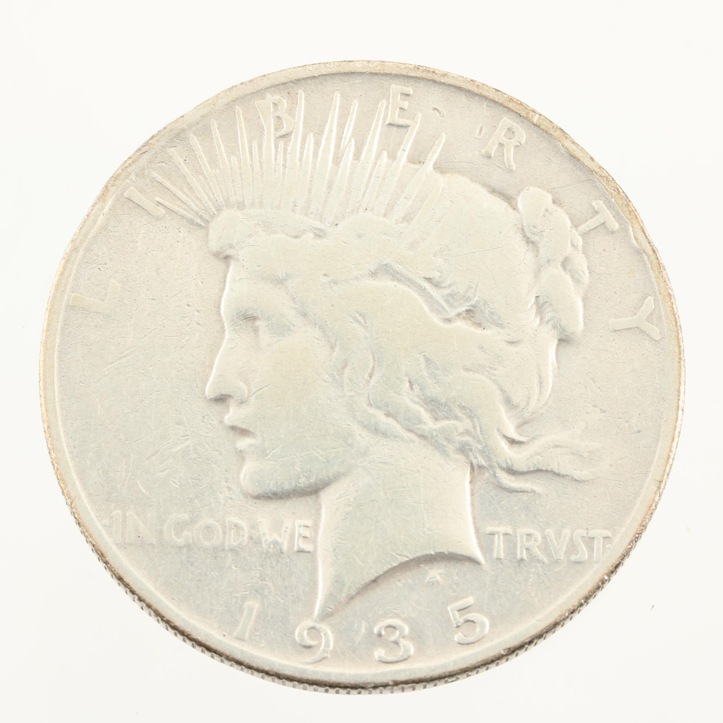 1935-S Peace Silver Dollar