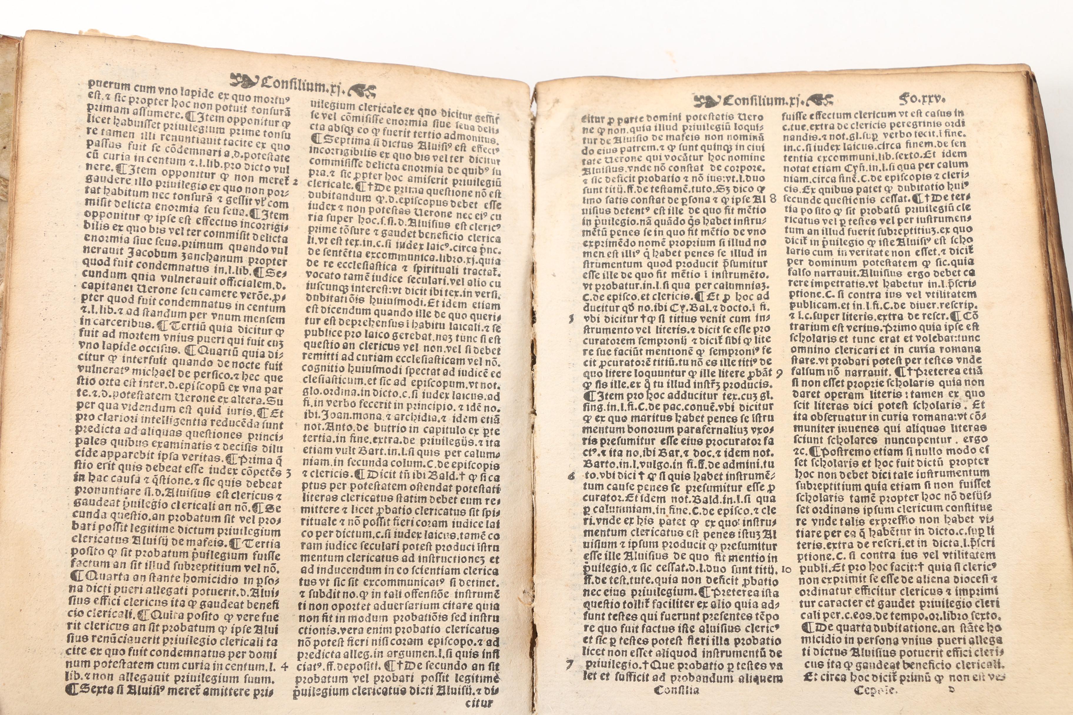 1540 "Consilia Criminalia Celeberrimi" by Bartholomaeus Cepola