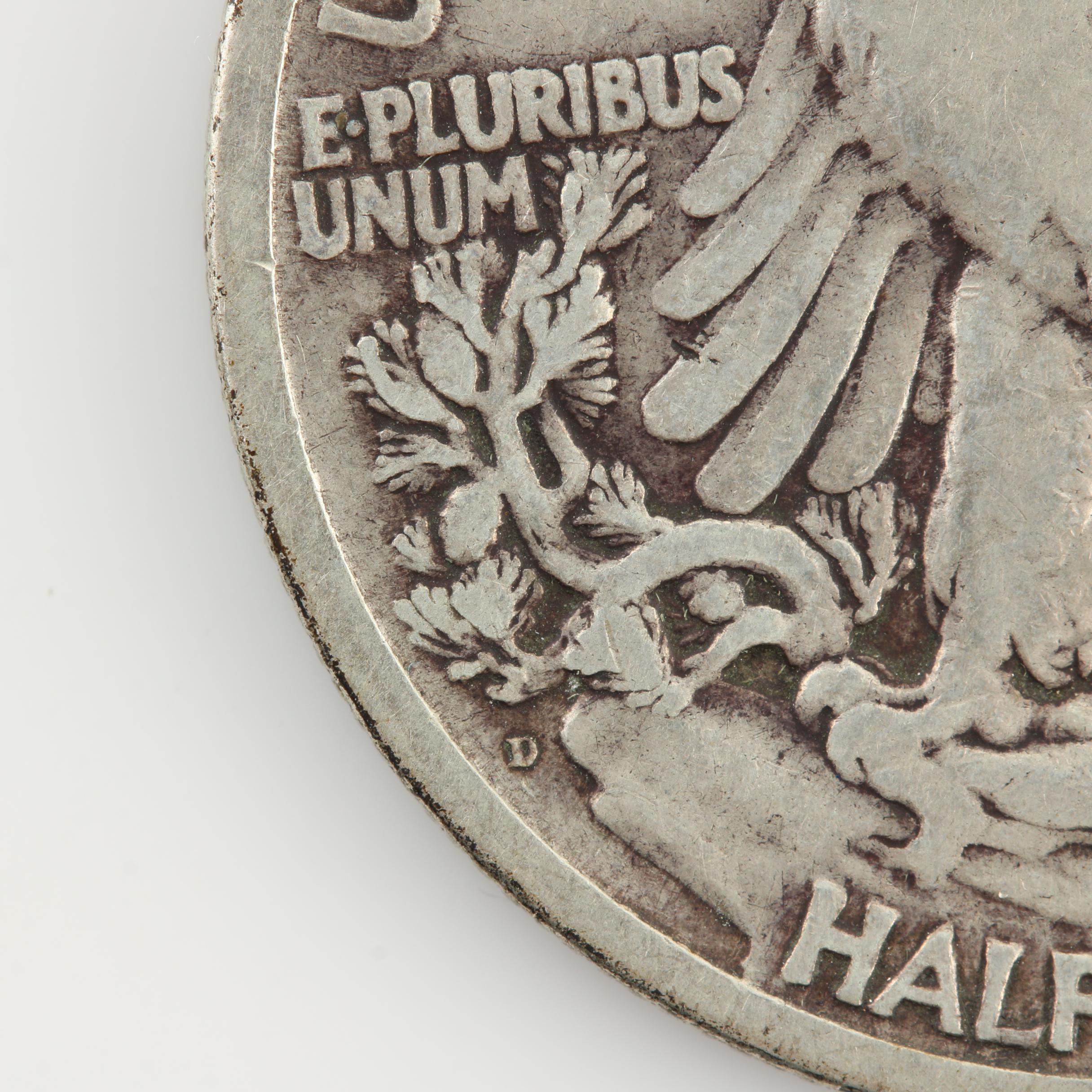 Five Walking Liberty Silver Half Dollars from the 1920s