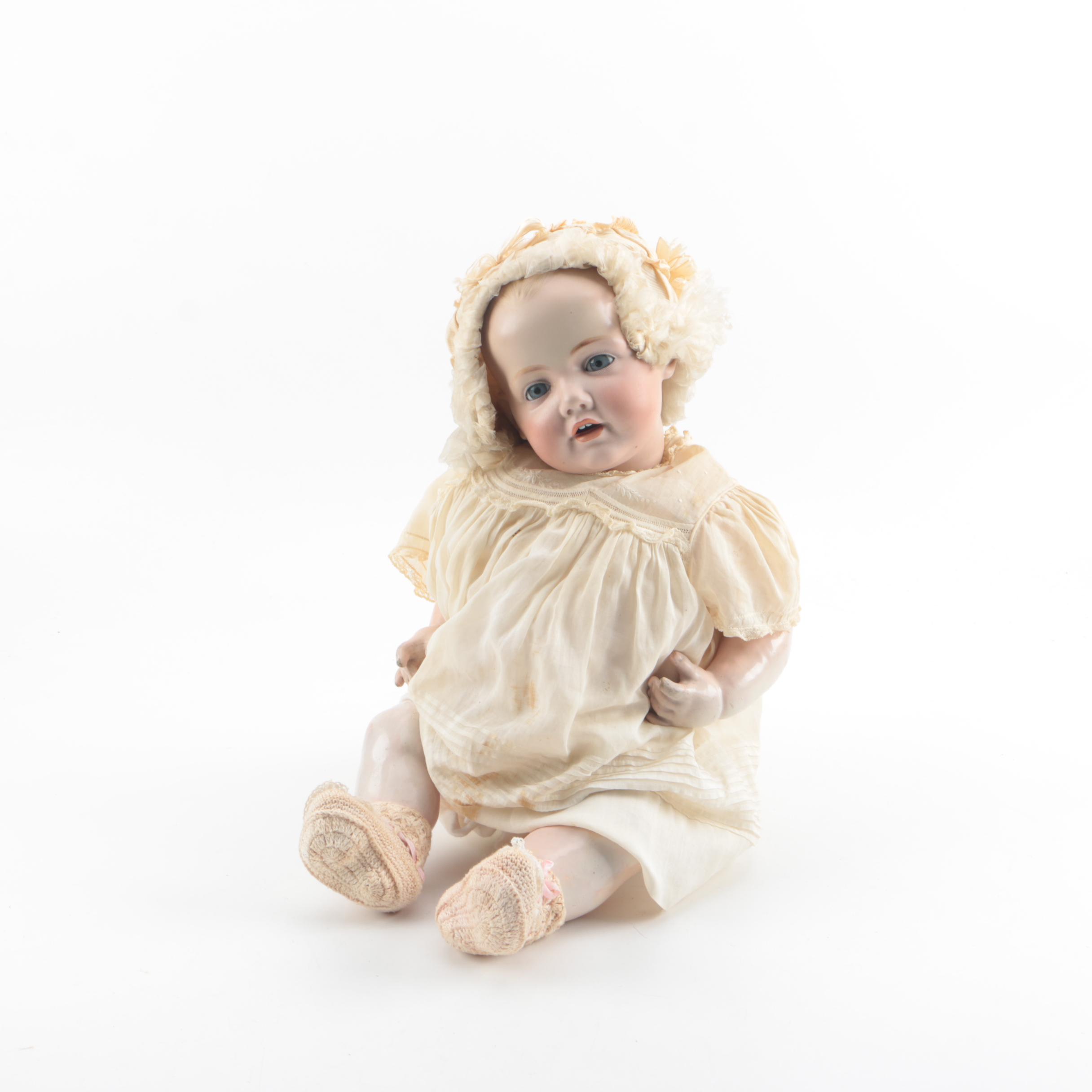 1914 J.D. Kestner "Hilda" Bisque and Composition Doll