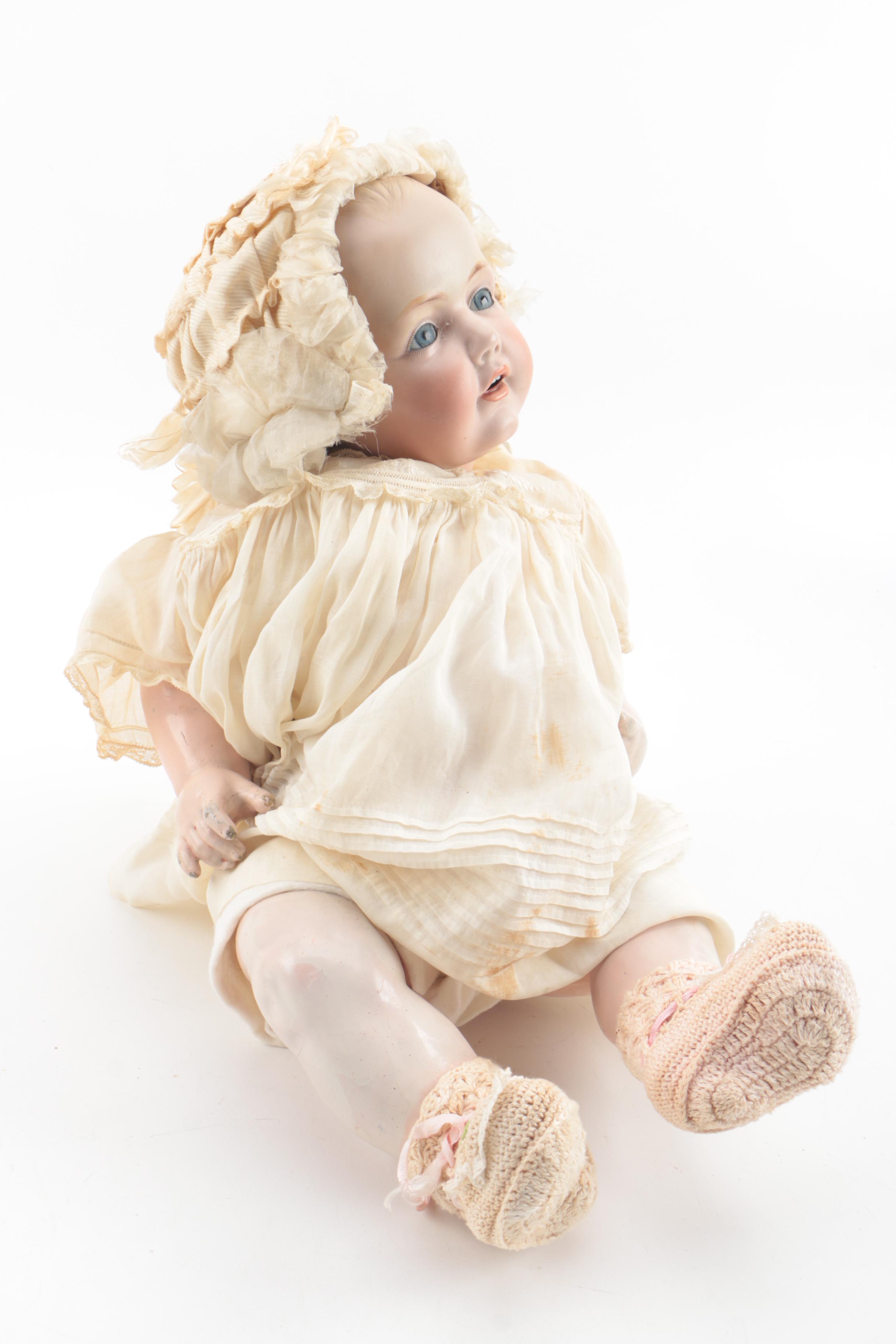 1914 J.D. Kestner "Hilda" Bisque and Composition Doll