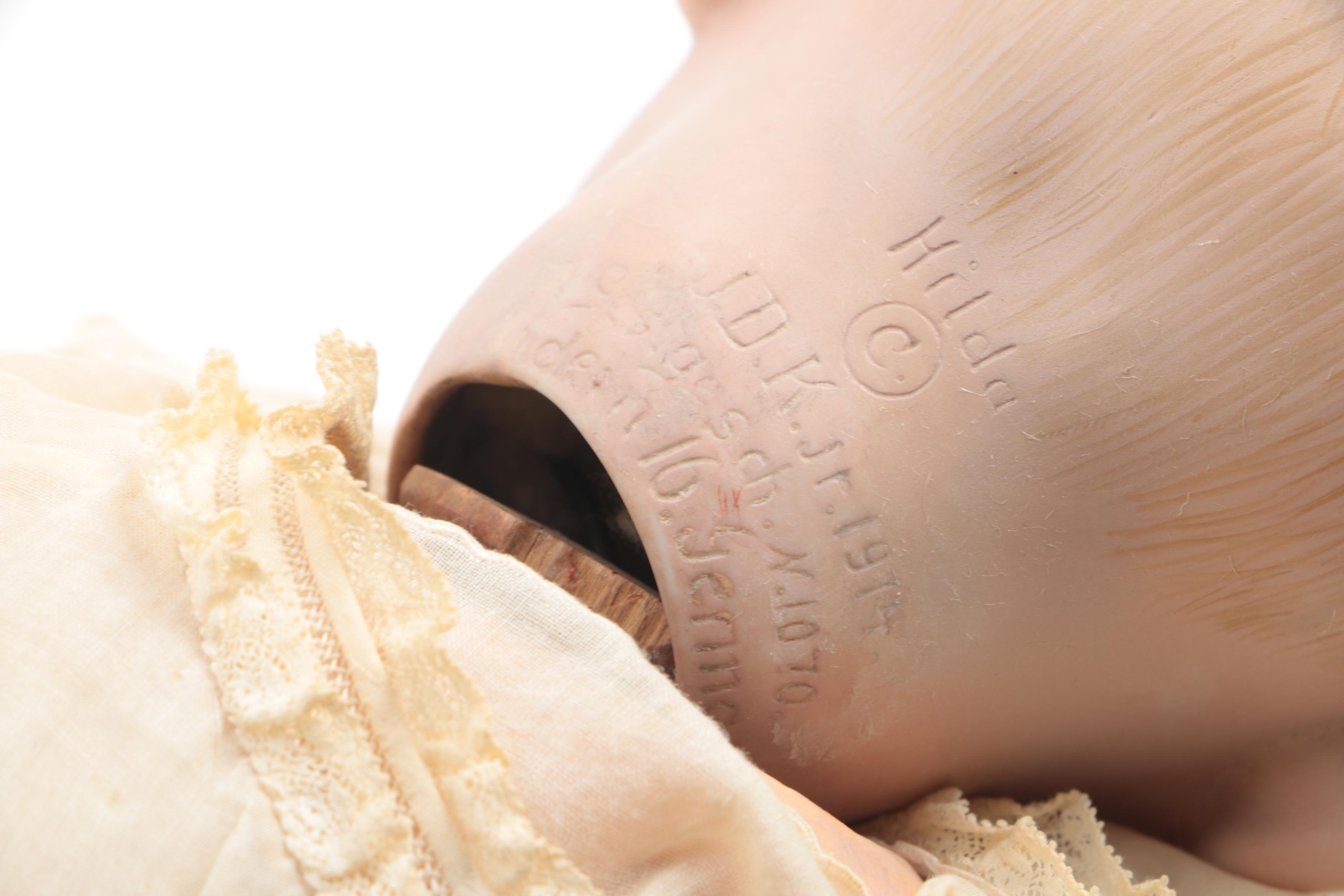 1914 J.D. Kestner "Hilda" Bisque and Composition Doll