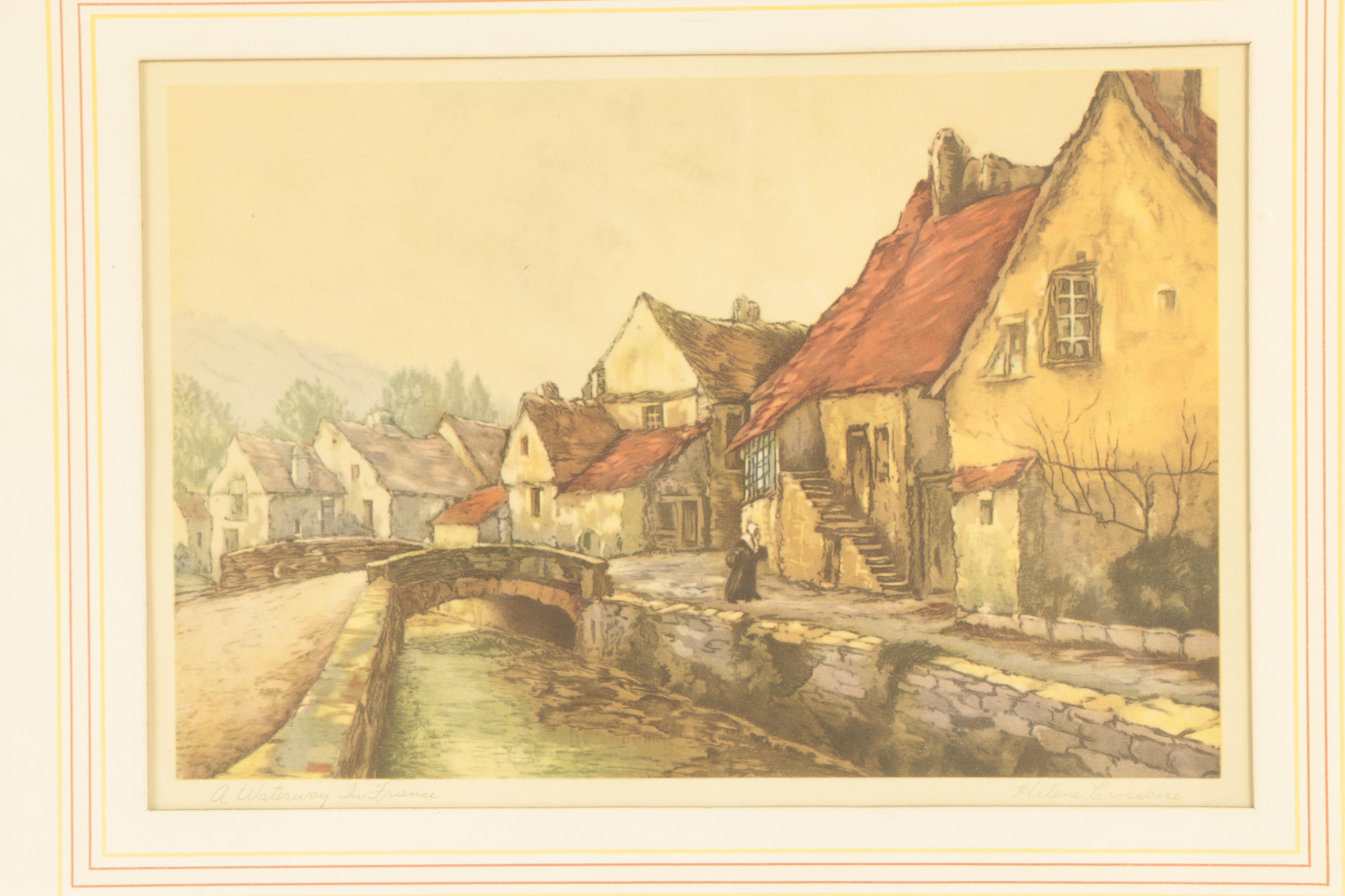 Offset Lithographs after Etchings of European Scenes