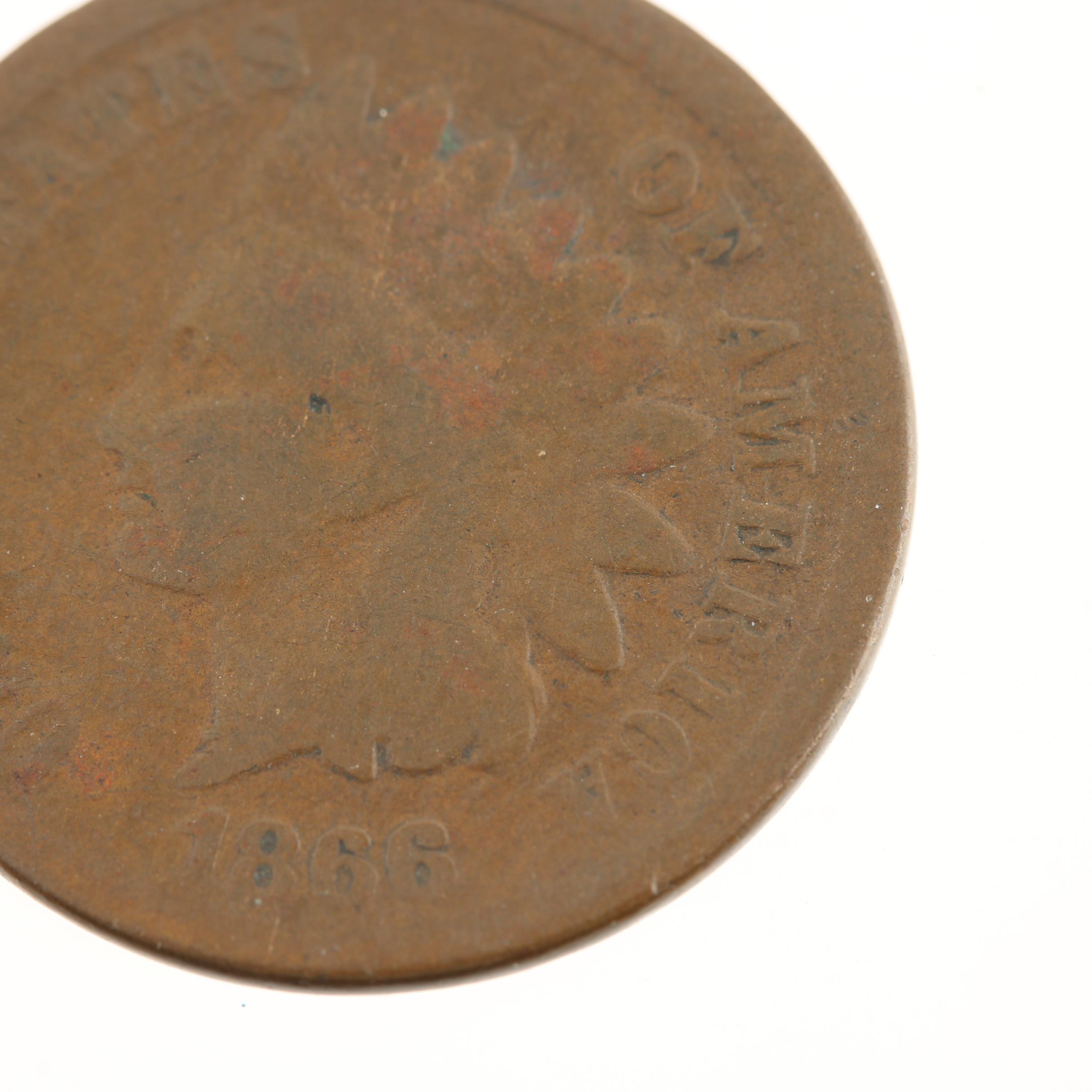 Better Date 1866 Indian Head Cent
