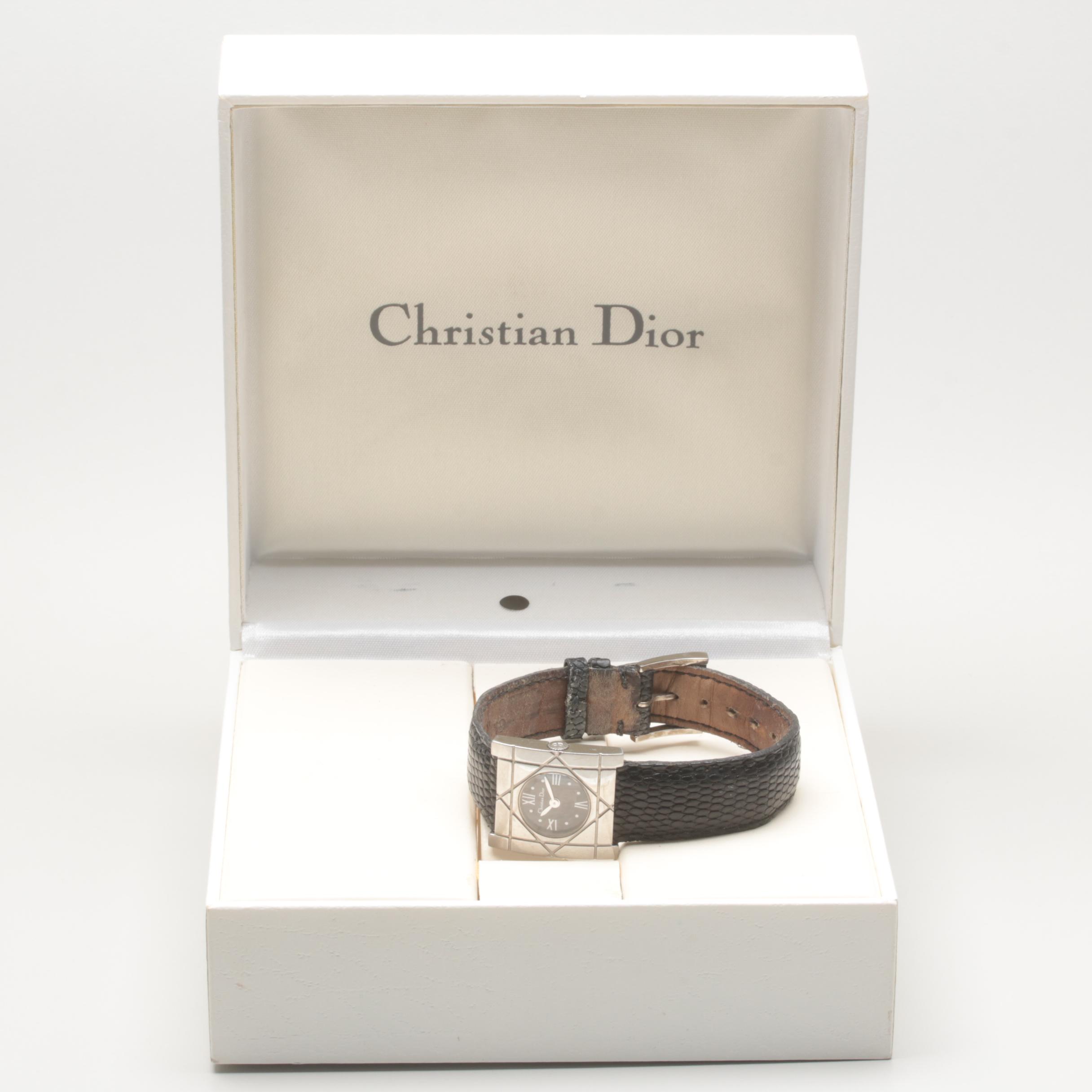 Christian Dior Stainless Steel Watch with Box