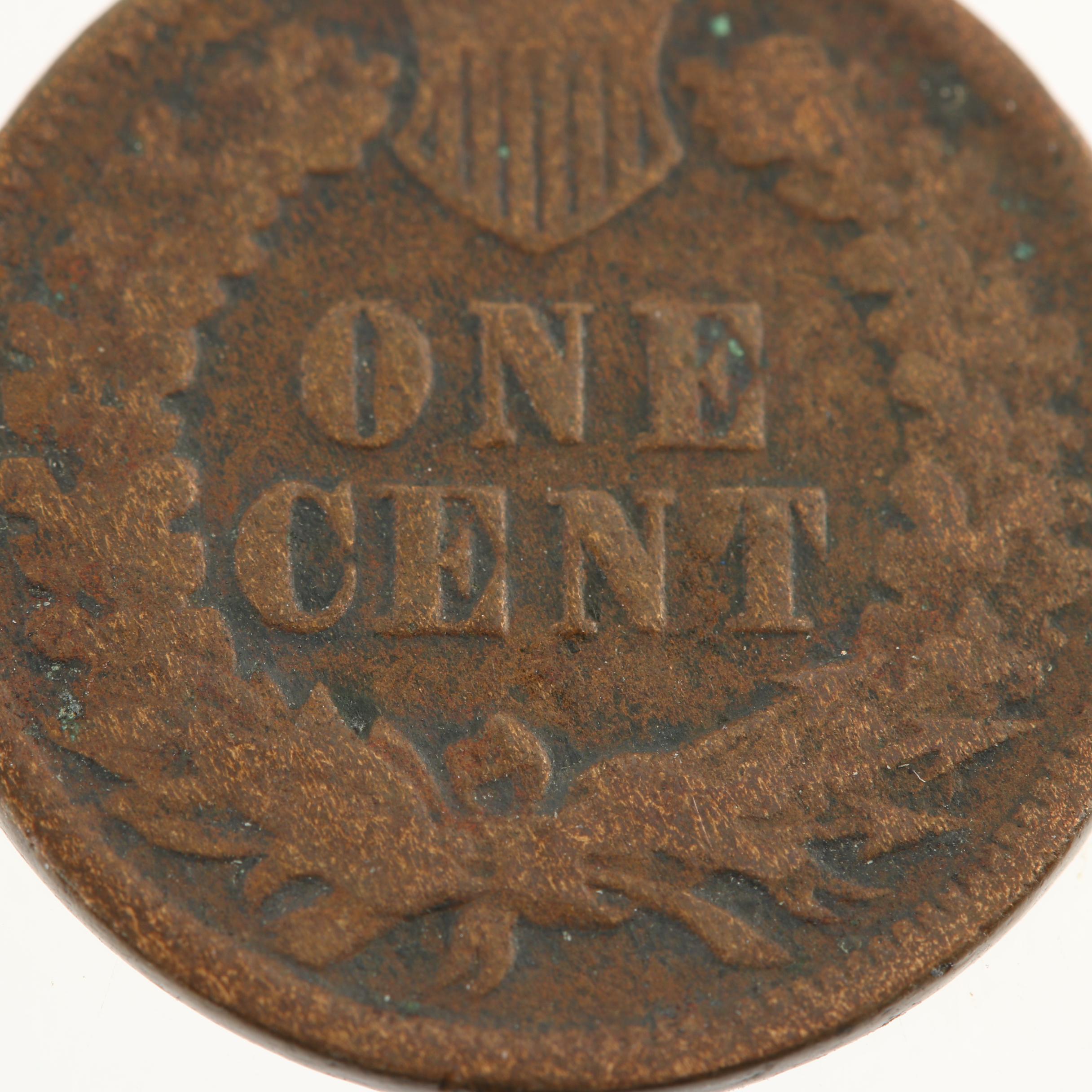 Better Date 1873 Indian Head Cent, Open "3" Variety