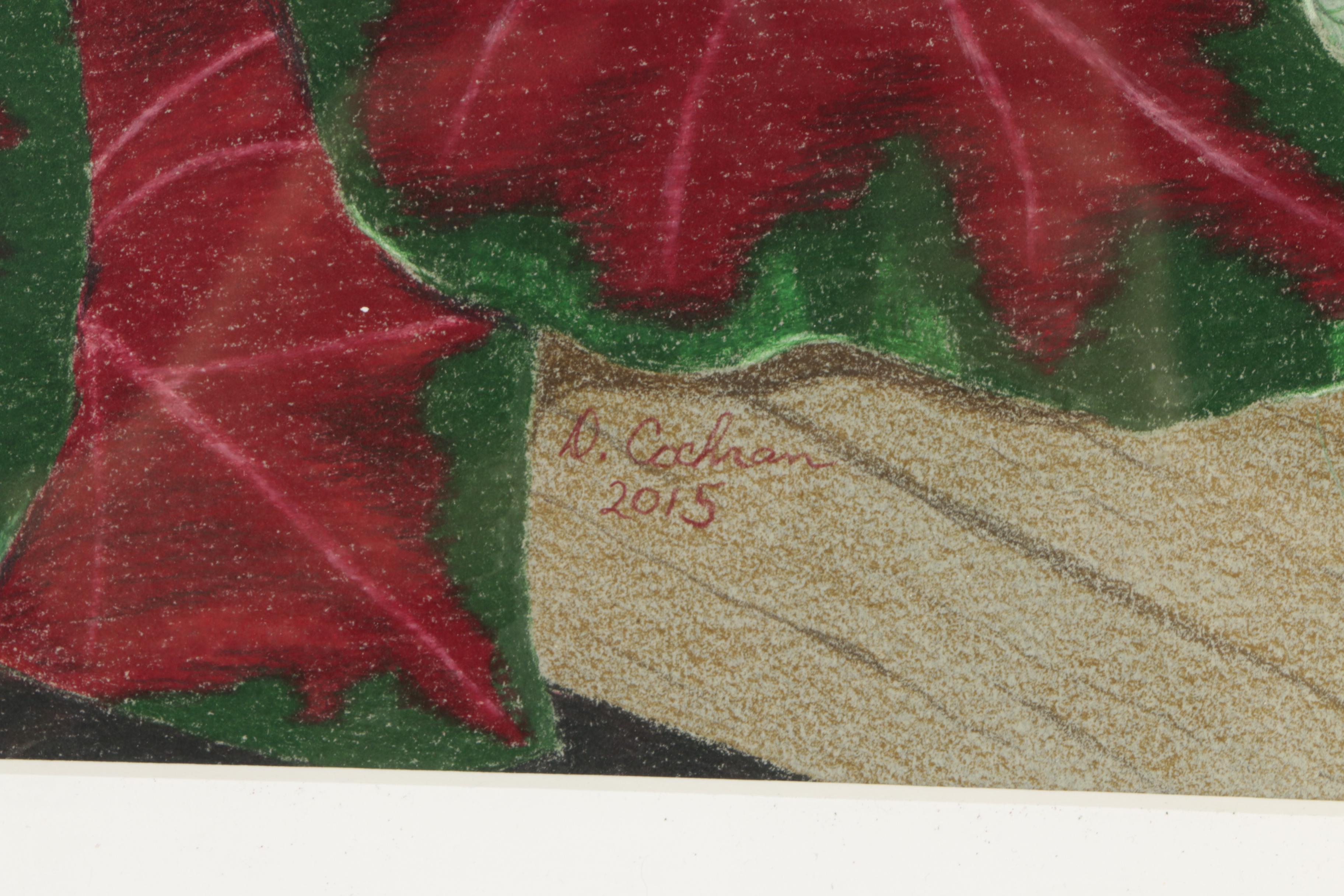 David Cochran 2015 Colored Pencil Drawing "Caladiums"