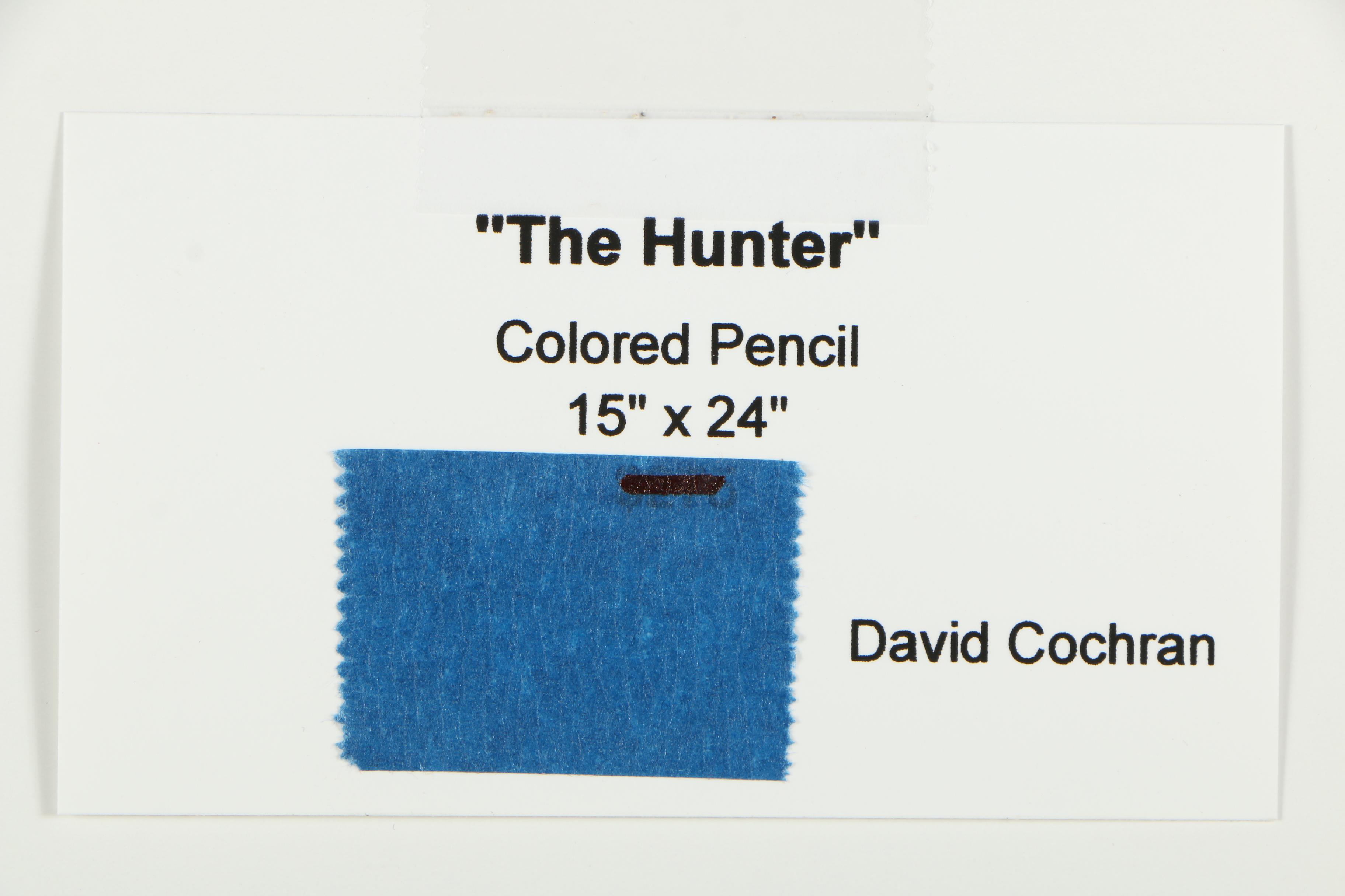 David Cochran Colored Pencil Drawing "The Hunter"