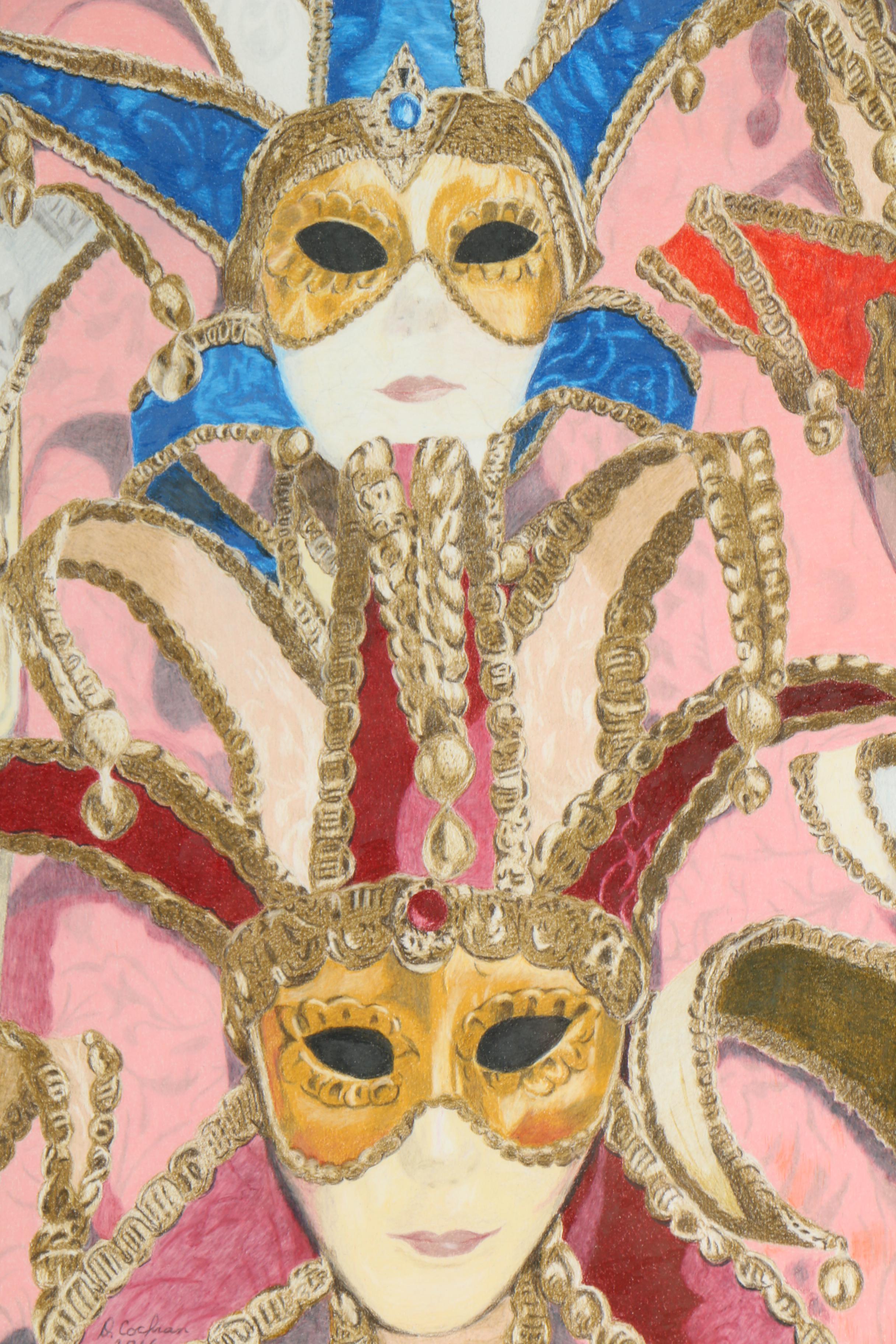 David Cochran Colored Pencil Drawings Including "Yesterday and Today"