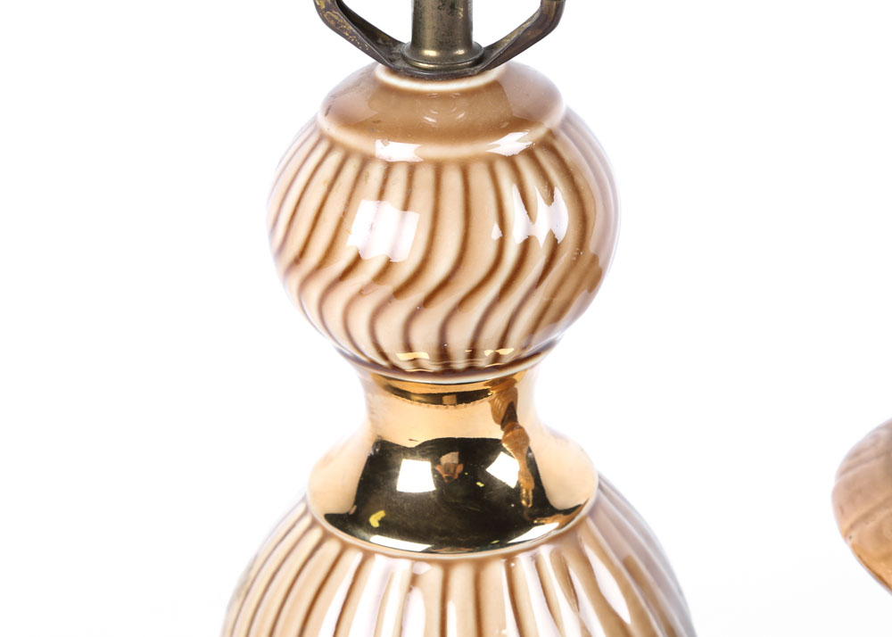 Vintage Mid Century Ceramic Table Lamps