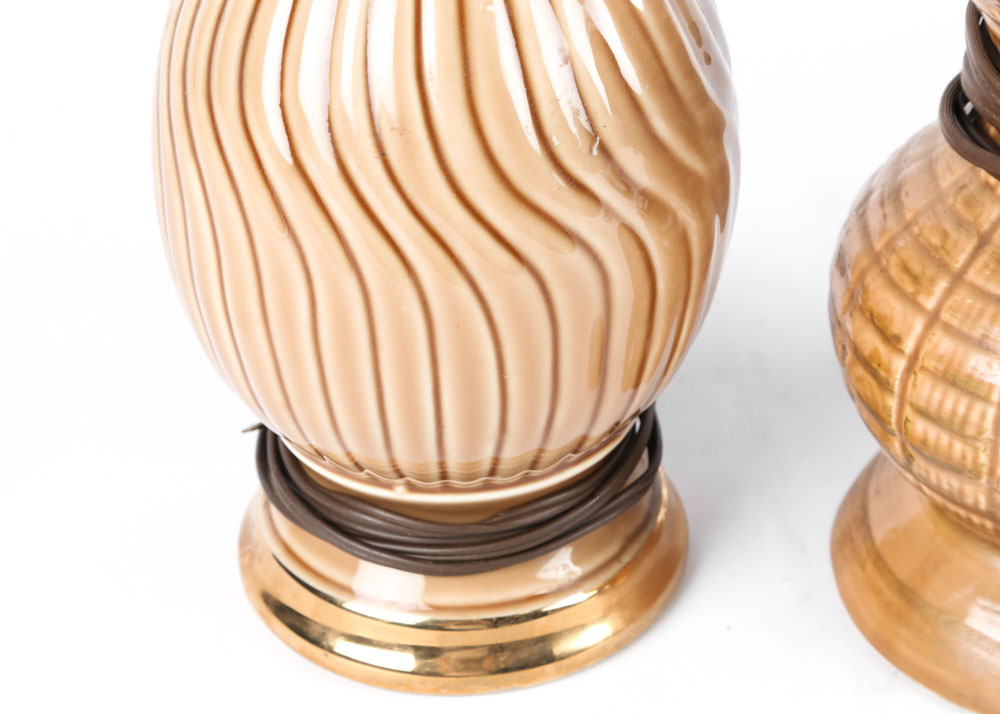 Vintage Mid Century Ceramic Table Lamps