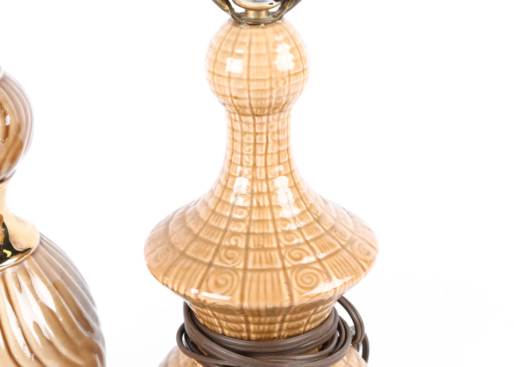 Vintage Mid Century Ceramic Table Lamps